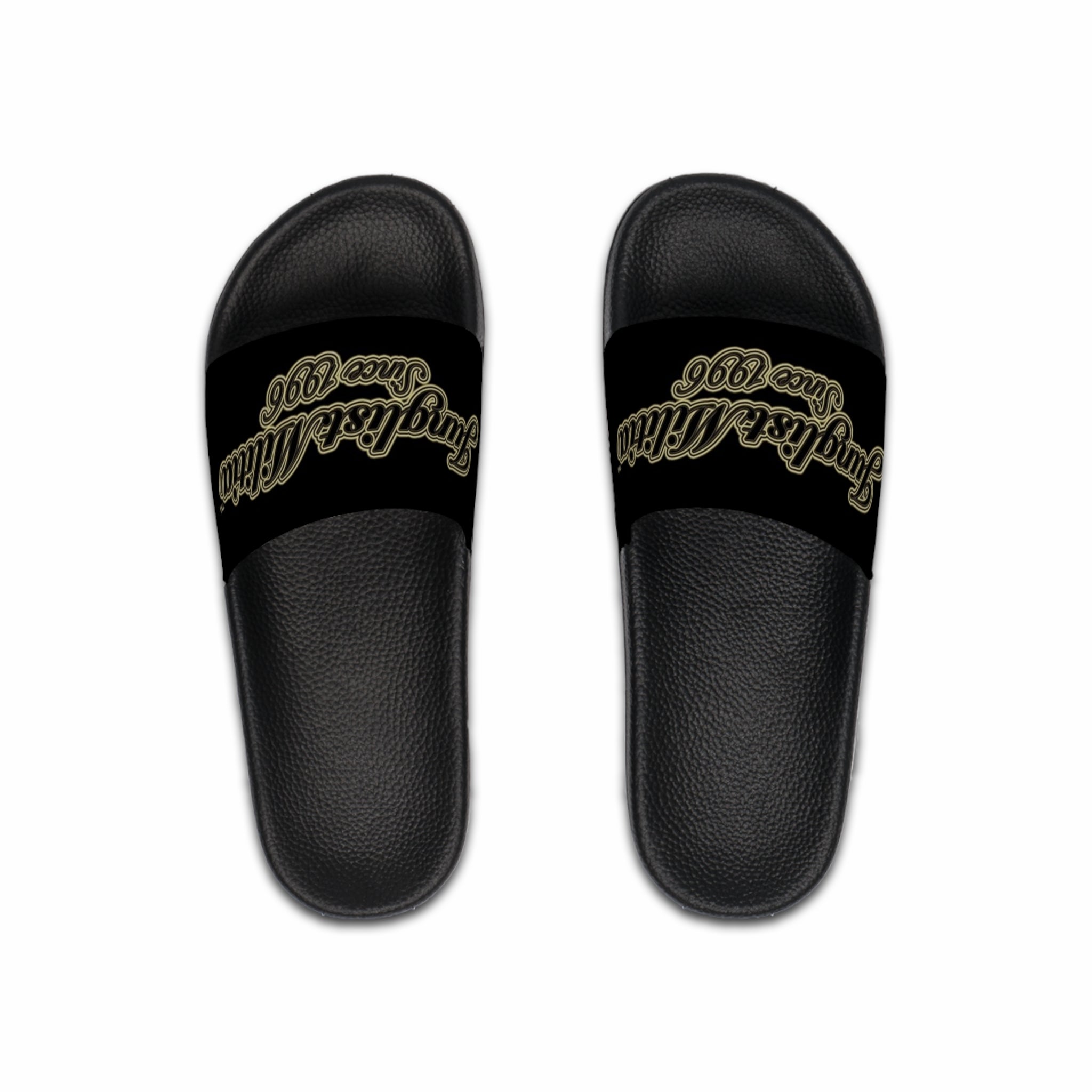 Men's Slide Sandals-Junglist Militia Since 1996 2nd Generation Logo