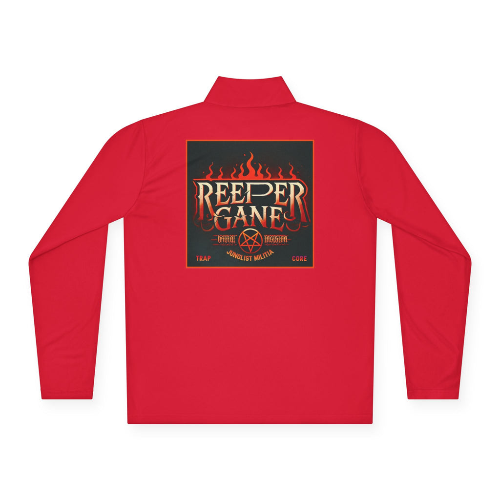 REEPER GANE Unisex Quarter-Zip Pullover JUNGLIST MILITIA