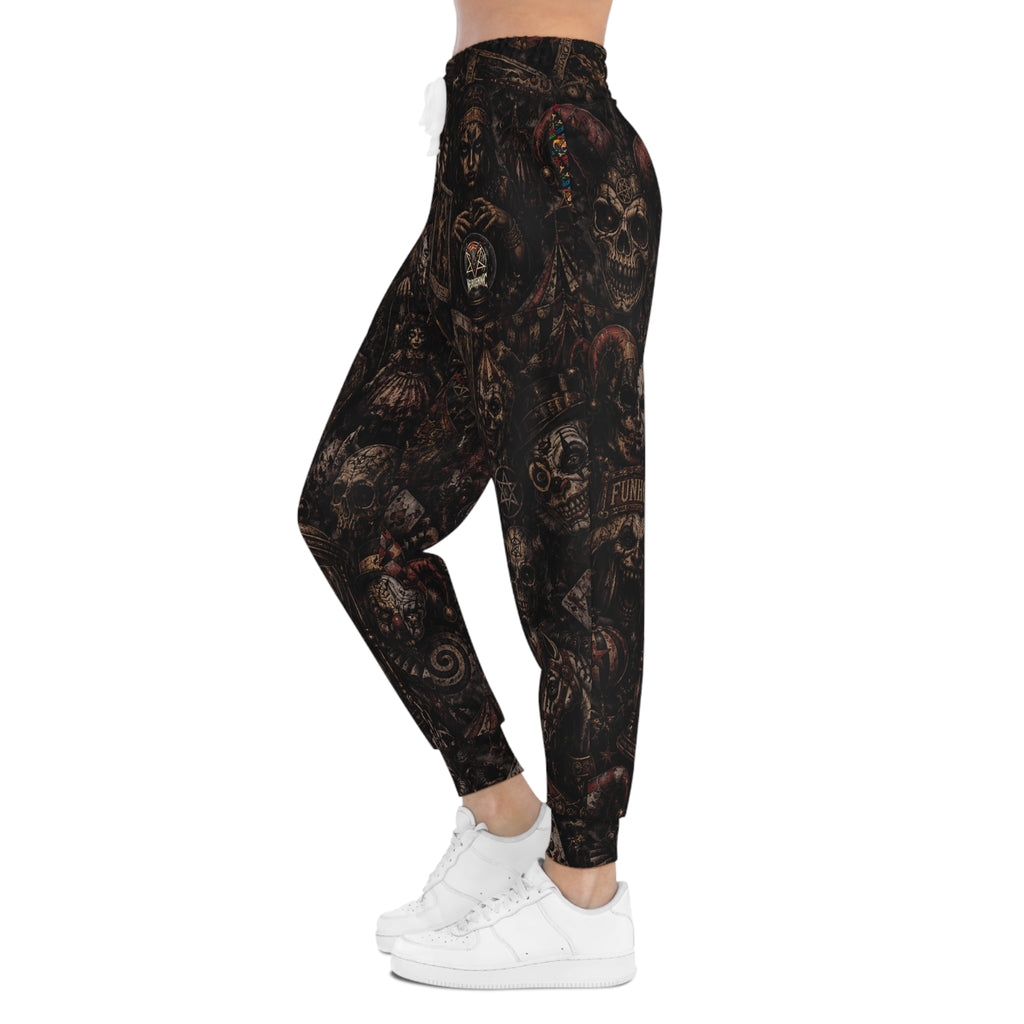NeuroDemonic Carnival of the Damned Joggers – Premium Horror Circus Streetwear