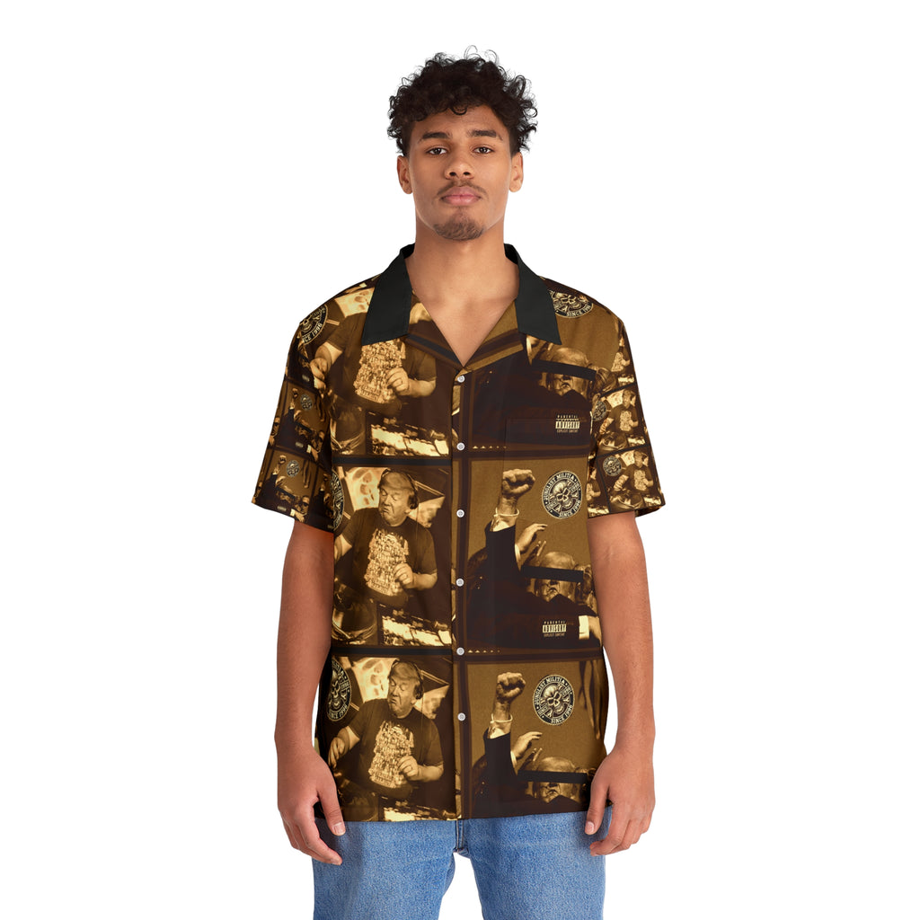 DJ DONALD TRUMP - Men's Hawaiian Shirt (AOP) - Let's Go!!! - Junglist Militia Since 1996