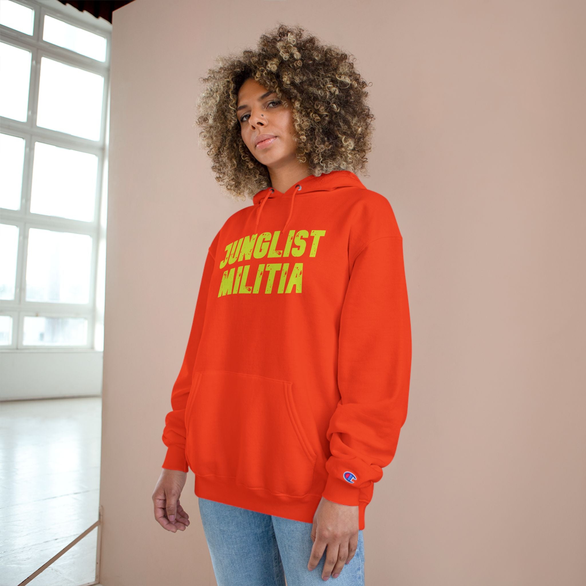 Champion Hoodie- JUNGLIST MILITIA ARMY