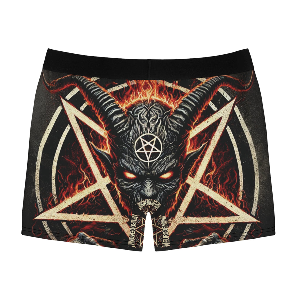 NeuroDemonic Infernal Baphomet Boxer Briefs – Premium Heavy Metal Underwear Edition