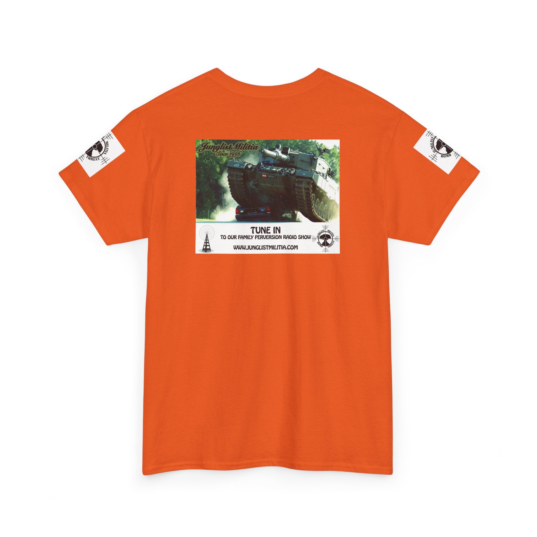 Classic Radio Junglist Militia The Junglist Militia Family Perversion Radio Show Los Angeles, California. Unisex Gildan T-Shirt