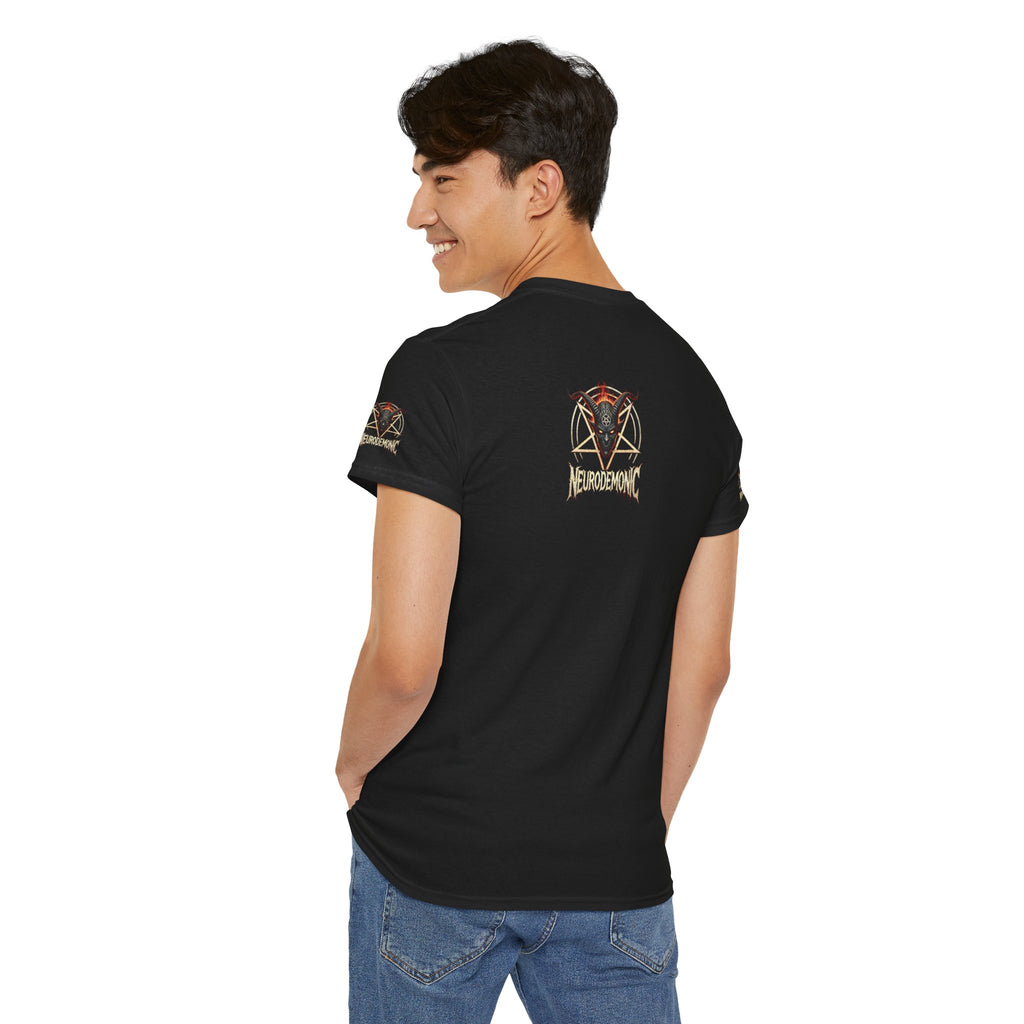 NeuroDemonic Baphomet Pentagram T-Shirt – Heavy Metal Streetwear Edition