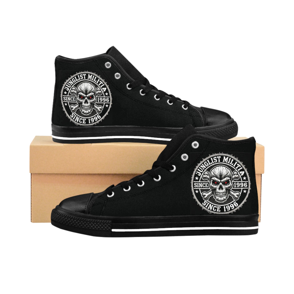 Skull Fuckers-Men's and Woman's Classic Sneakers- Junglist Militia Since 1996 - 4th Gen. Logo