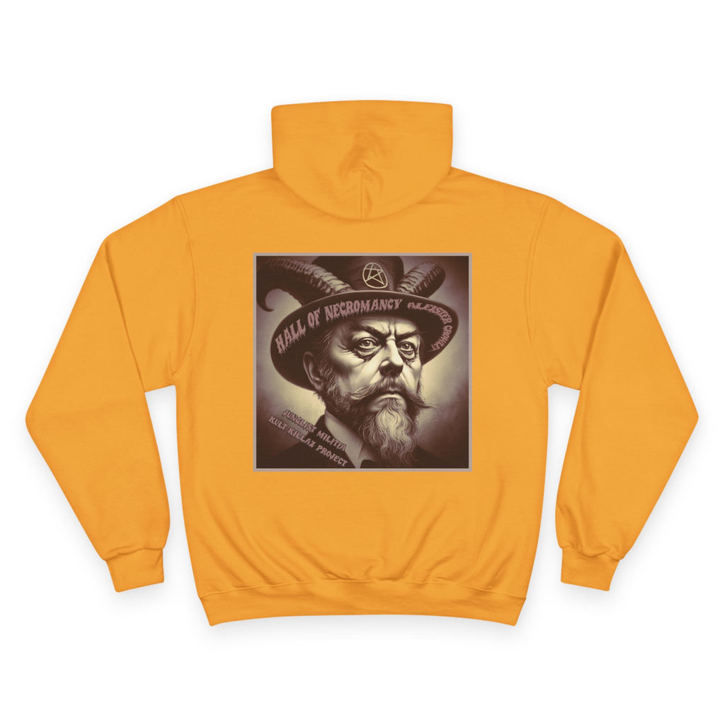 Champion Hoodie-Hall of Necromancy-Aleister Crowley-JUNGLIST MILITIA-KULT KILLAZ PROJECT