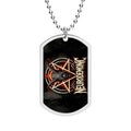 NeuroDemonic Infernal Baphomet Dog Tag Necklace – Premium Metal Pendant Edition