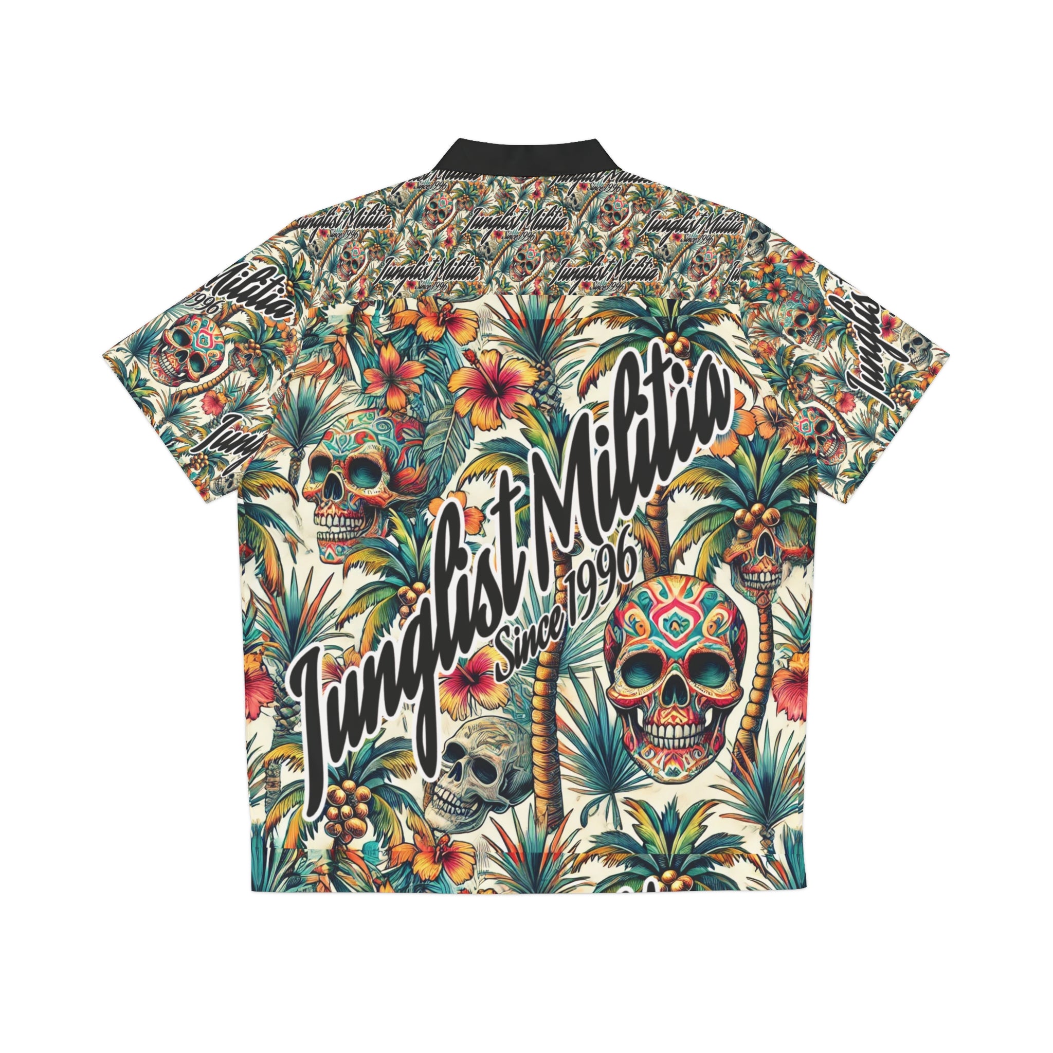 Men's Hawaiian/Mexican Voo Doo Junglist Militia Since 1996 Shirt