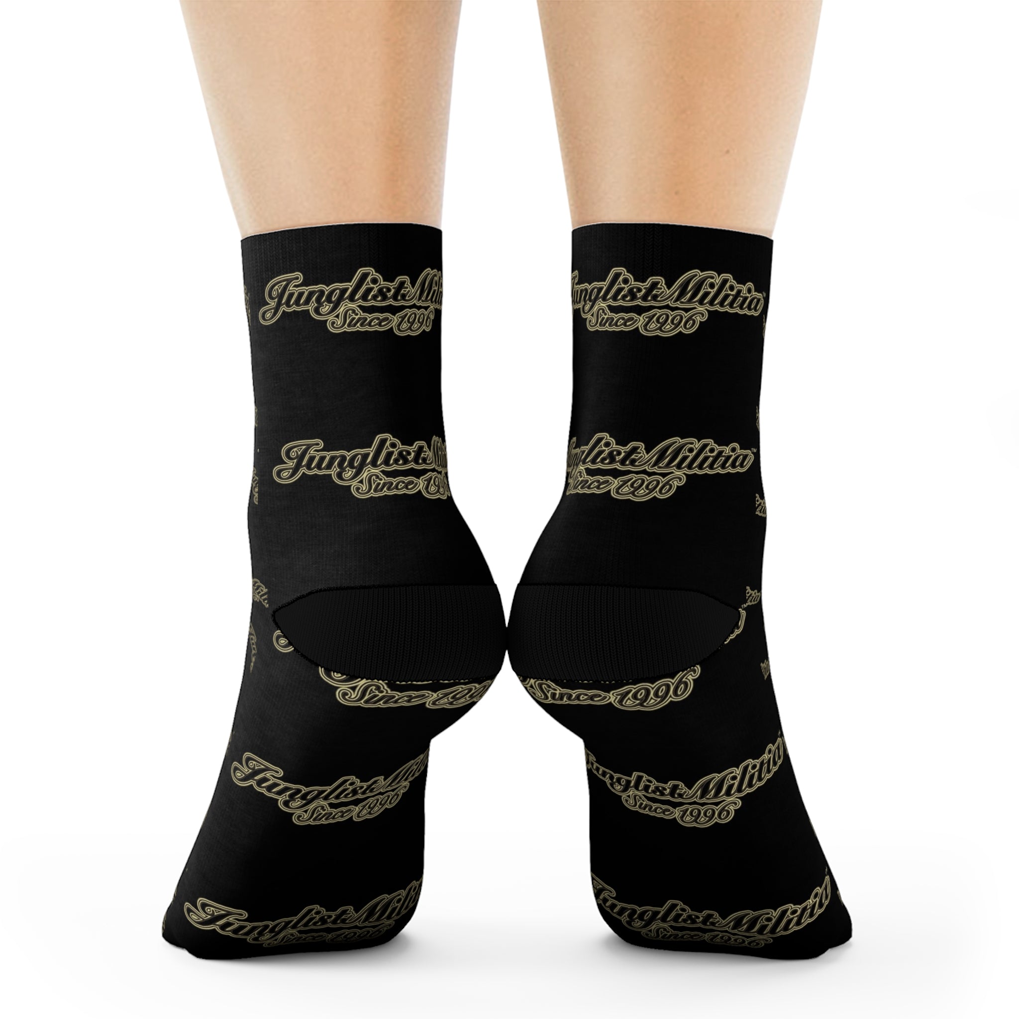 Crew Socks-Junglist Militia Since 1996 2nd Generation Logo