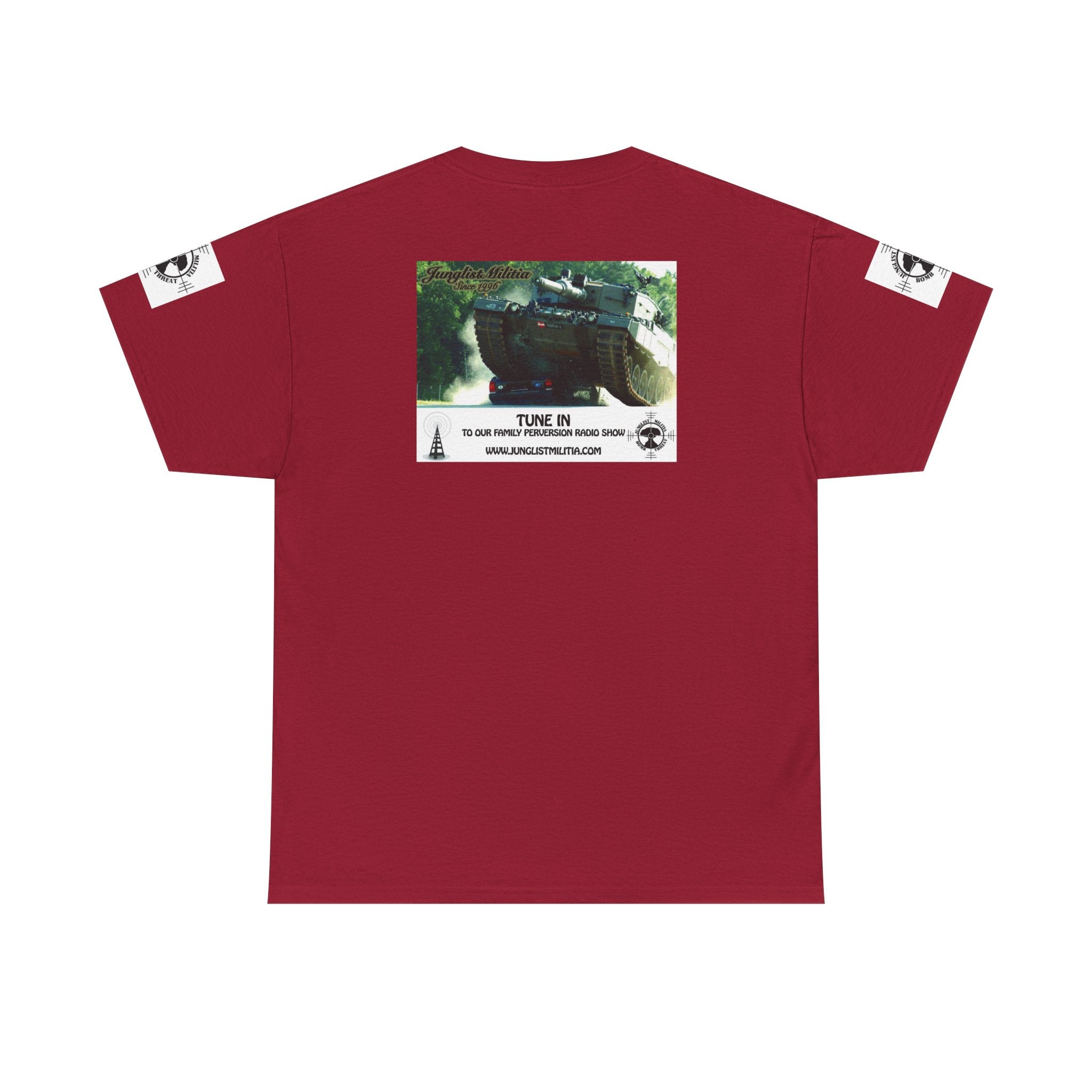 Classic Radio Junglist Militia The Junglist Militia Family Perversion Radio Show Los Angeles, California. Unisex Gildan T-Shirt