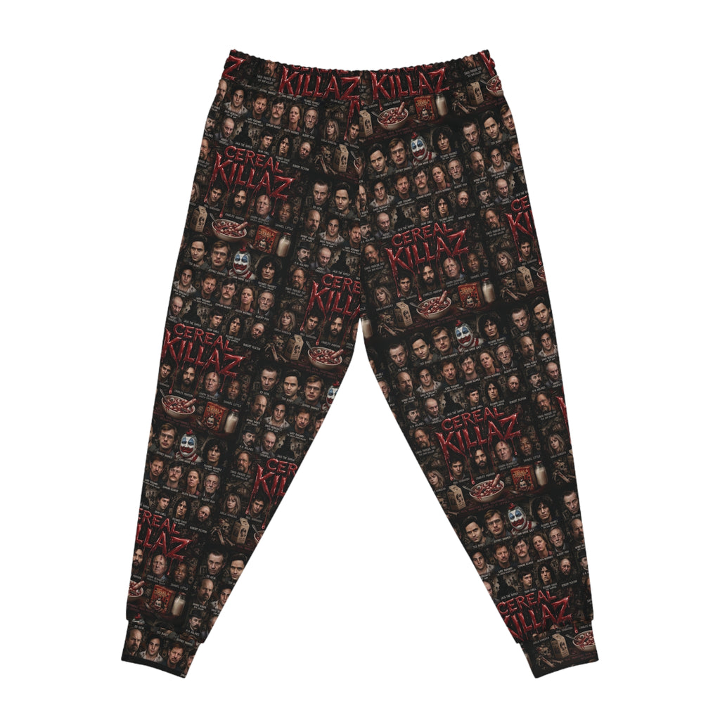 CEREAL KILLAZ Unisex All-Over Print Joggers | True Crime Horror Streetwear Sweatpants