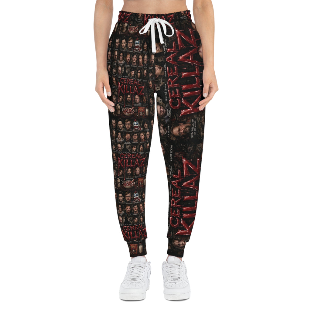 CEREAL KILLAZ Unisex All-Over Print Joggers | True Crime Horror Streetwear Sweatpants