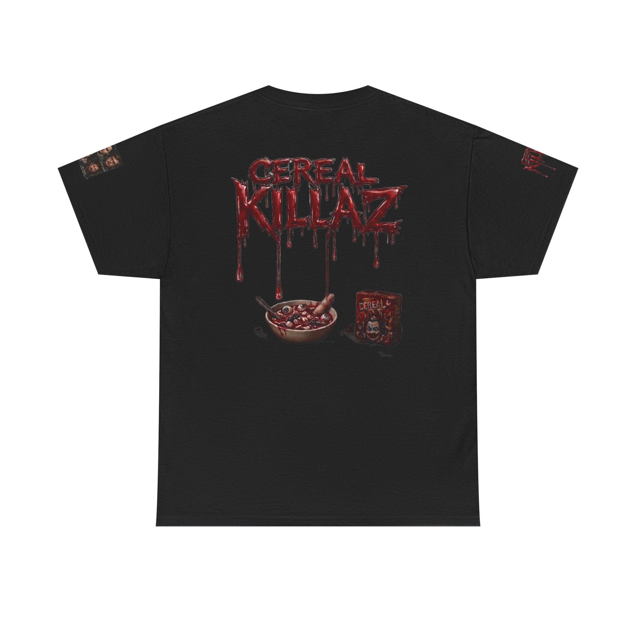 CEREAL KILLAZ™ True Crime Horror Graphic T-Shirt | Gothic Streetwear | NeuroDemonic