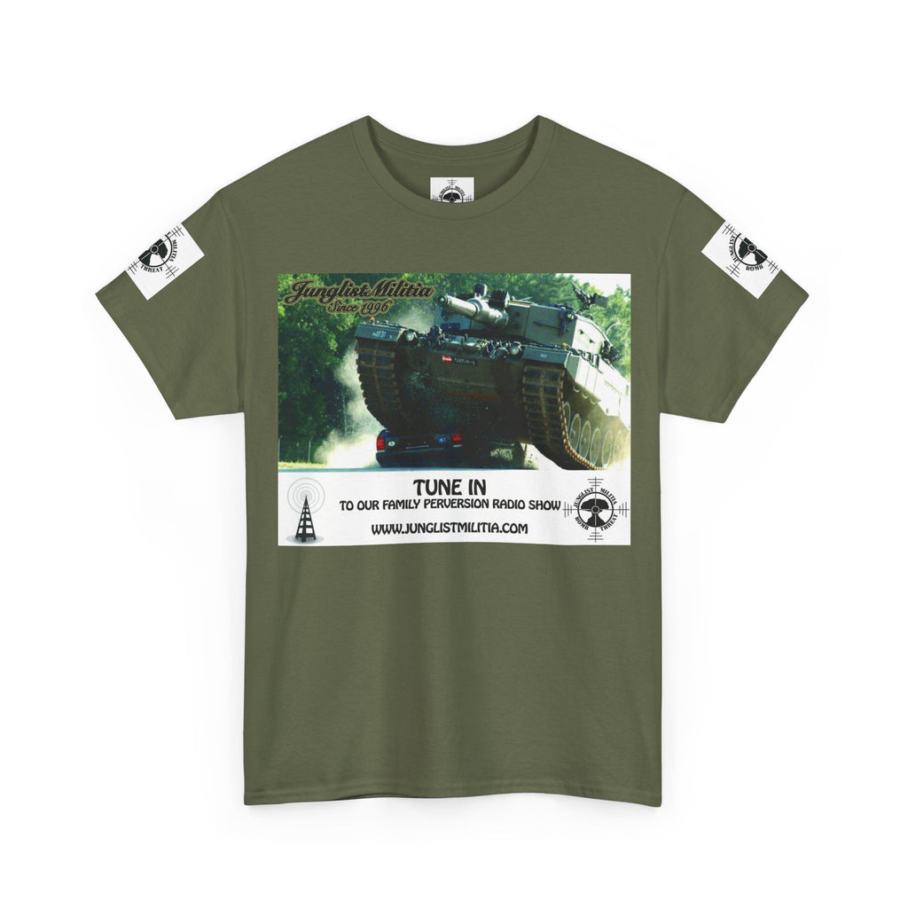 Classic Radio Junglist Militia The Junglist Militia Family Perversion Radio Show Los Angeles, California. Unisex Gildan T-Shirt