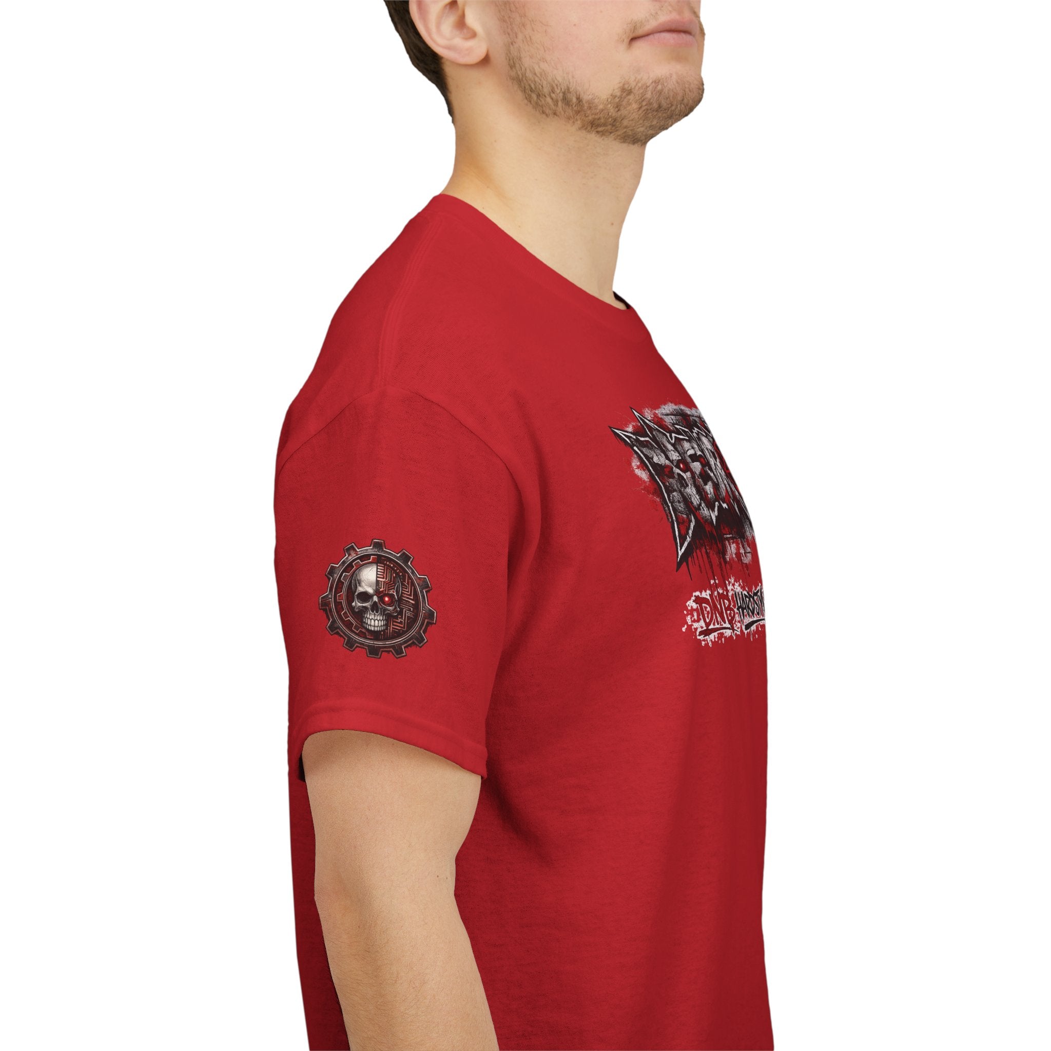 NEURODEMONIC - dnb hardstyle jungle techno trapcore metalcore Graffiti Skull Tee — Gildan Graphic Shirt