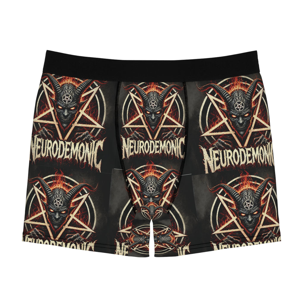 NeuroDemonic Infernal Baphomet Boxer Briefs – Premium Heavy Metal Underwear Edition