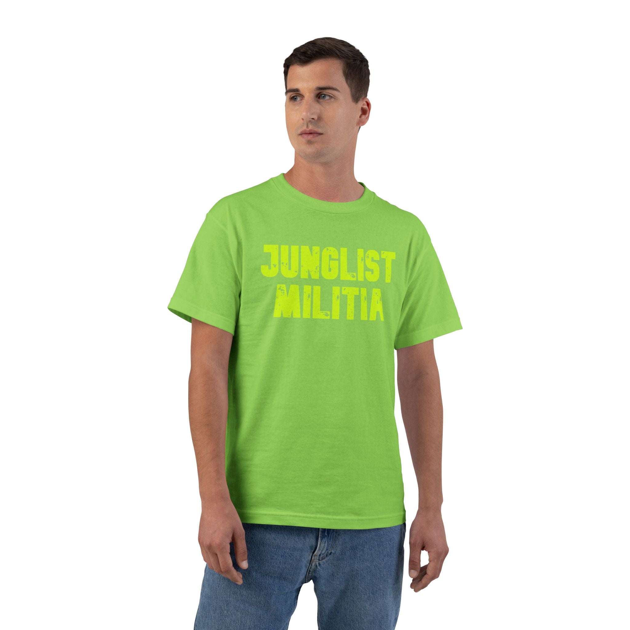 Beefy-T® JUNGLIST MILITIA Short-Sleeve T-Shirt- 12 Colors to choose from. All sizes.