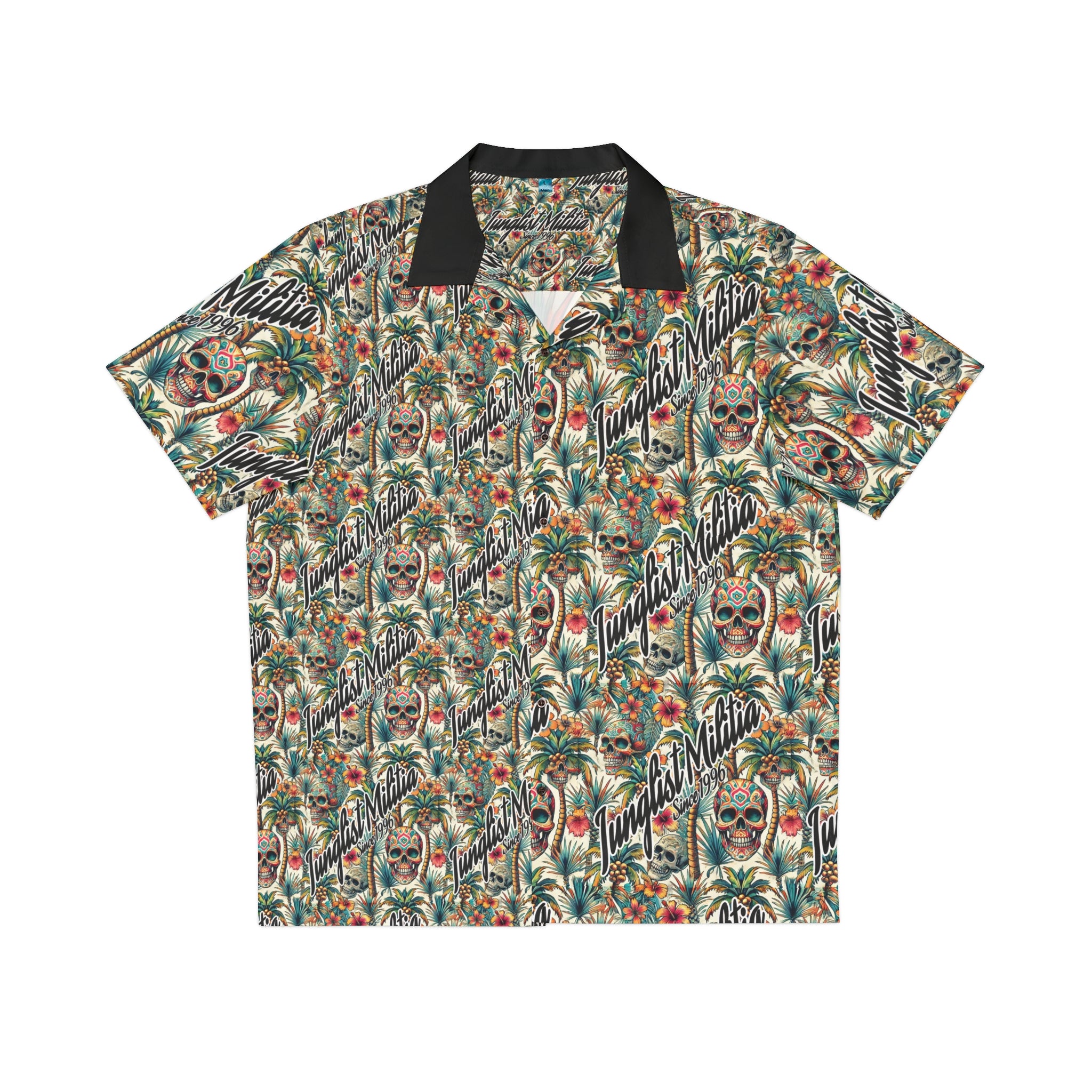 Men's Hawaiian/Mexican Voo Doo Junglist Militia Since 1996 Shirt