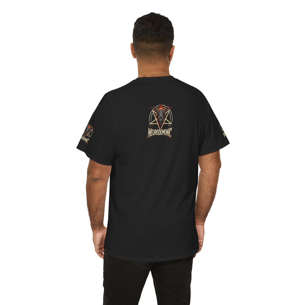 NeuroDemonic Baphomet Pentagram T-Shirt – Heavy Metal Streetwear Edition