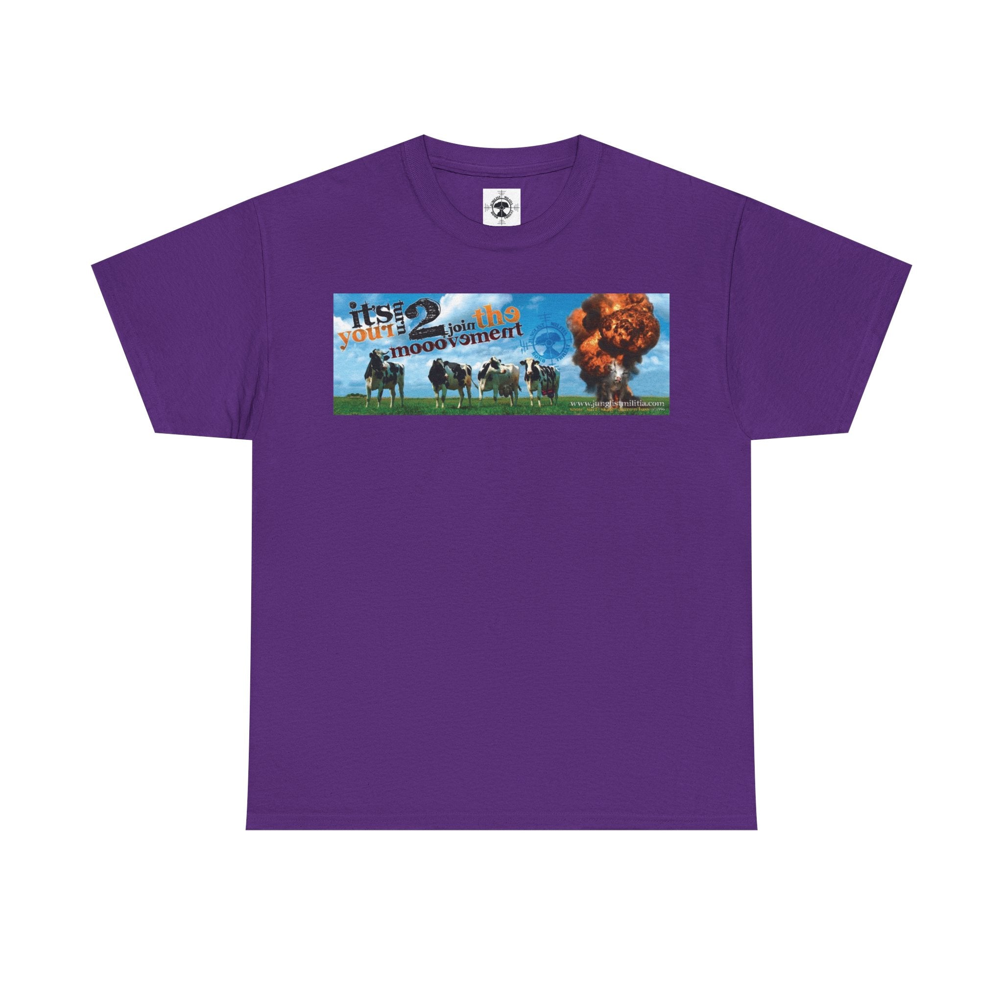 Cow Bombs Junglist Militia Bomb Threat 1st Gen Logo - Unisex T shirts - Junglist Militia Since 1996
