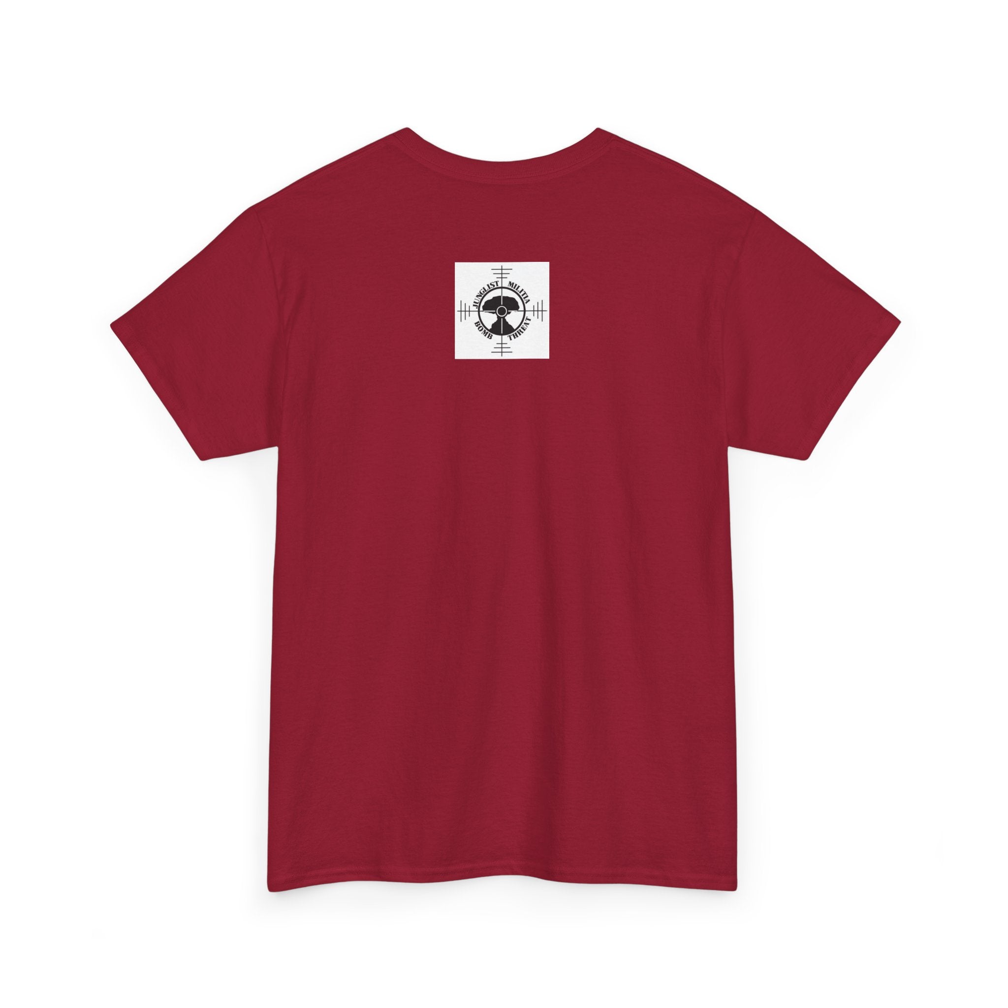 Fuck Terrorism 1st gen. Bomb Threat Logo - Unisex Heavy Cotton Tee - Junglist Militia Since 1996