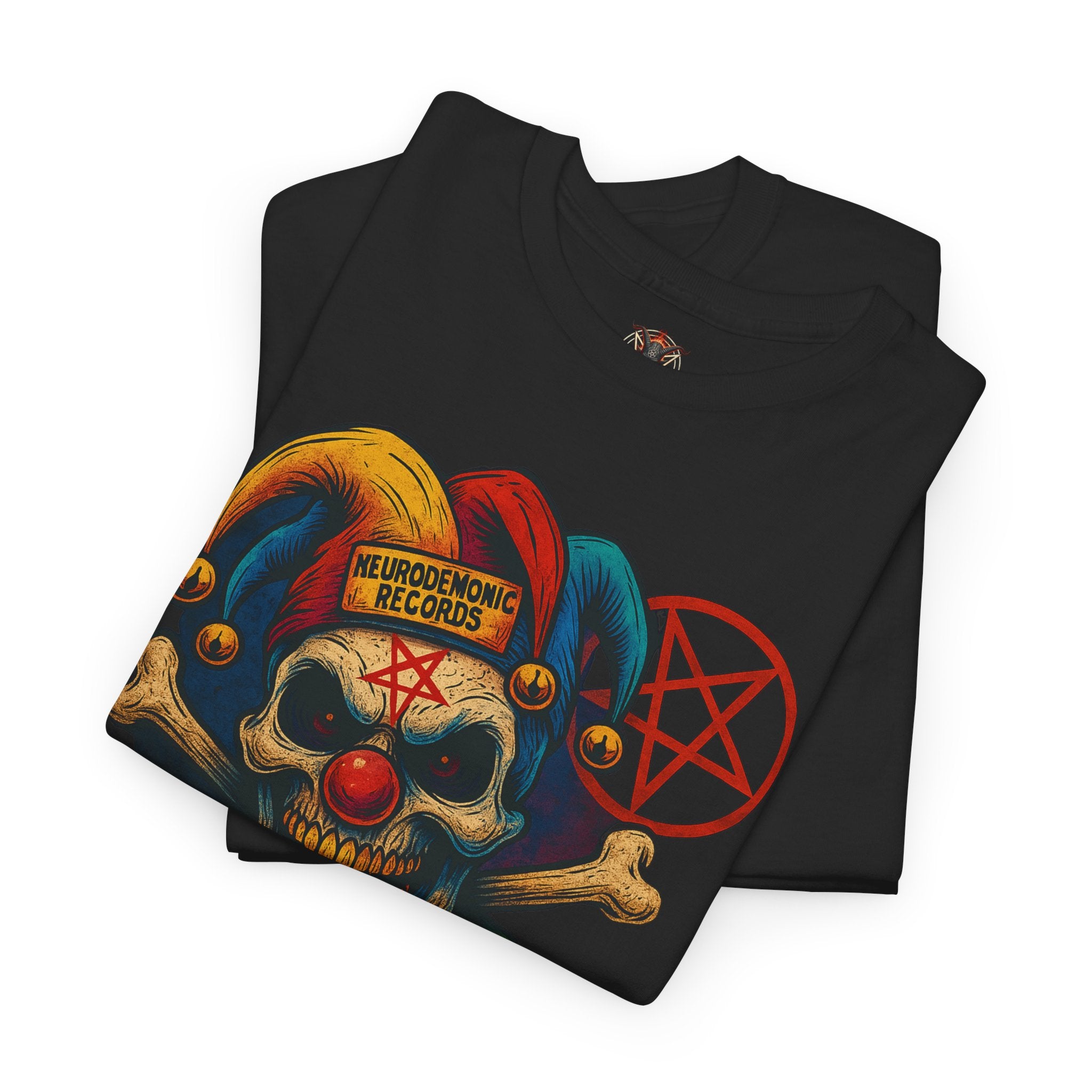 NeuroDemonic Carnival Jester T-Shirt – DNB Hardstyle Jungle Techno Edition