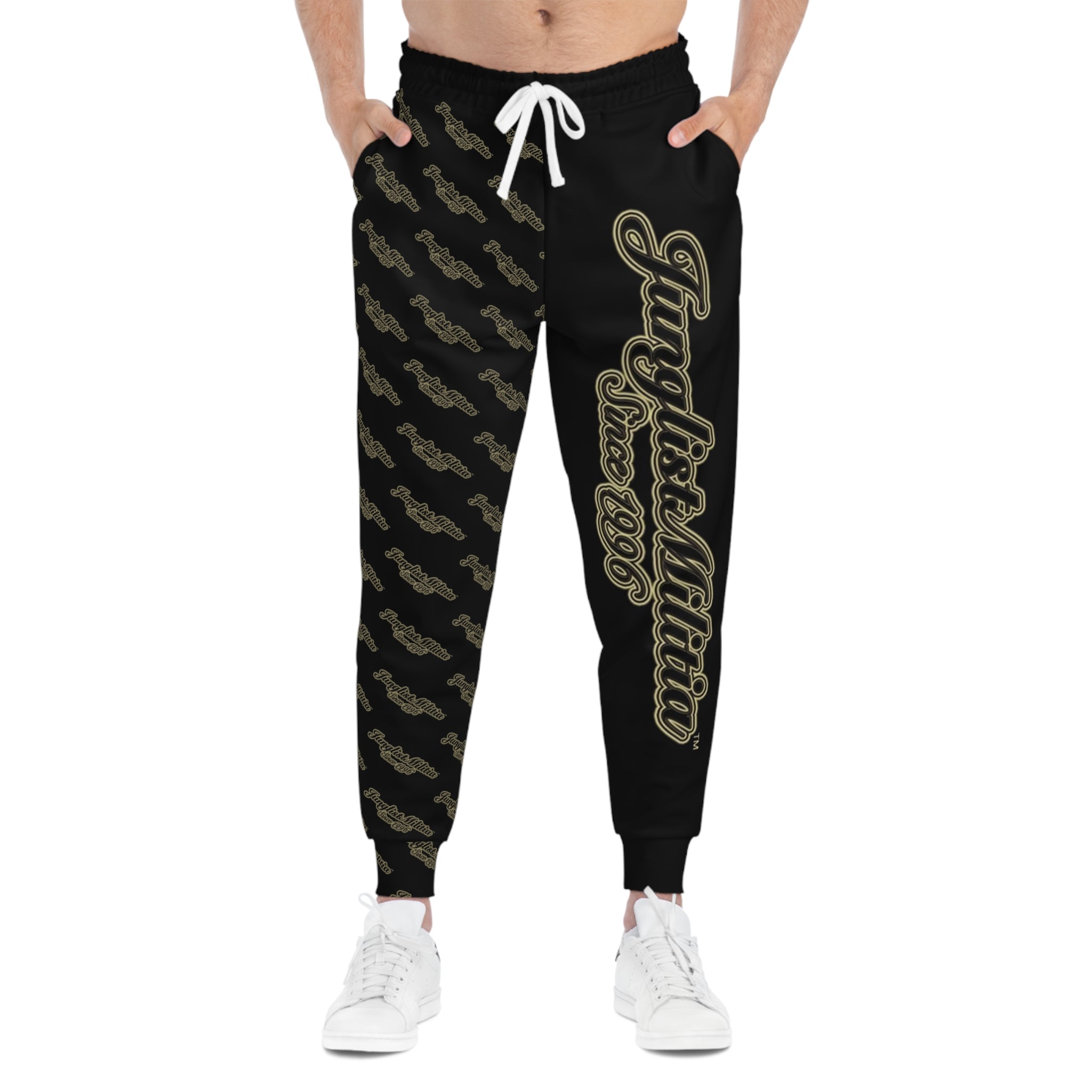 Athletic Joggers (AOP)-Junglist Militia Since 1996 2nd Generation Logo