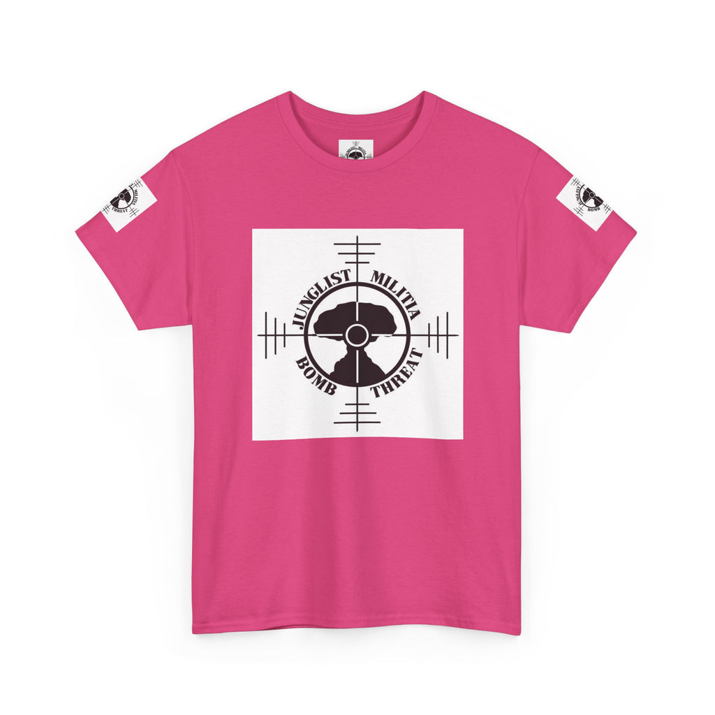 1st Gen Junglist Militia Bomb Threat Logo Unisex Heavy Cotton Tee