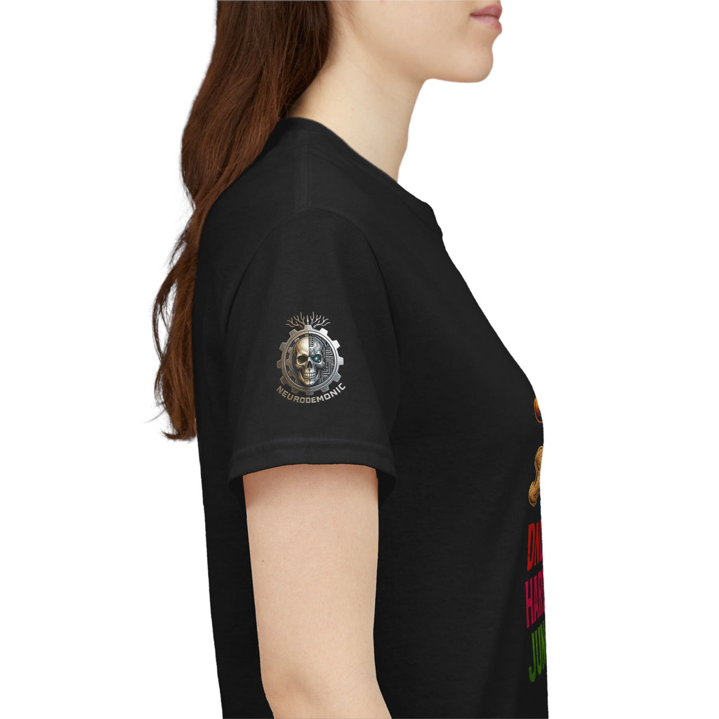 NeuroDemonic Carnival Jester T-Shirt – DNB Hardstyle Jungle Techno Edition
