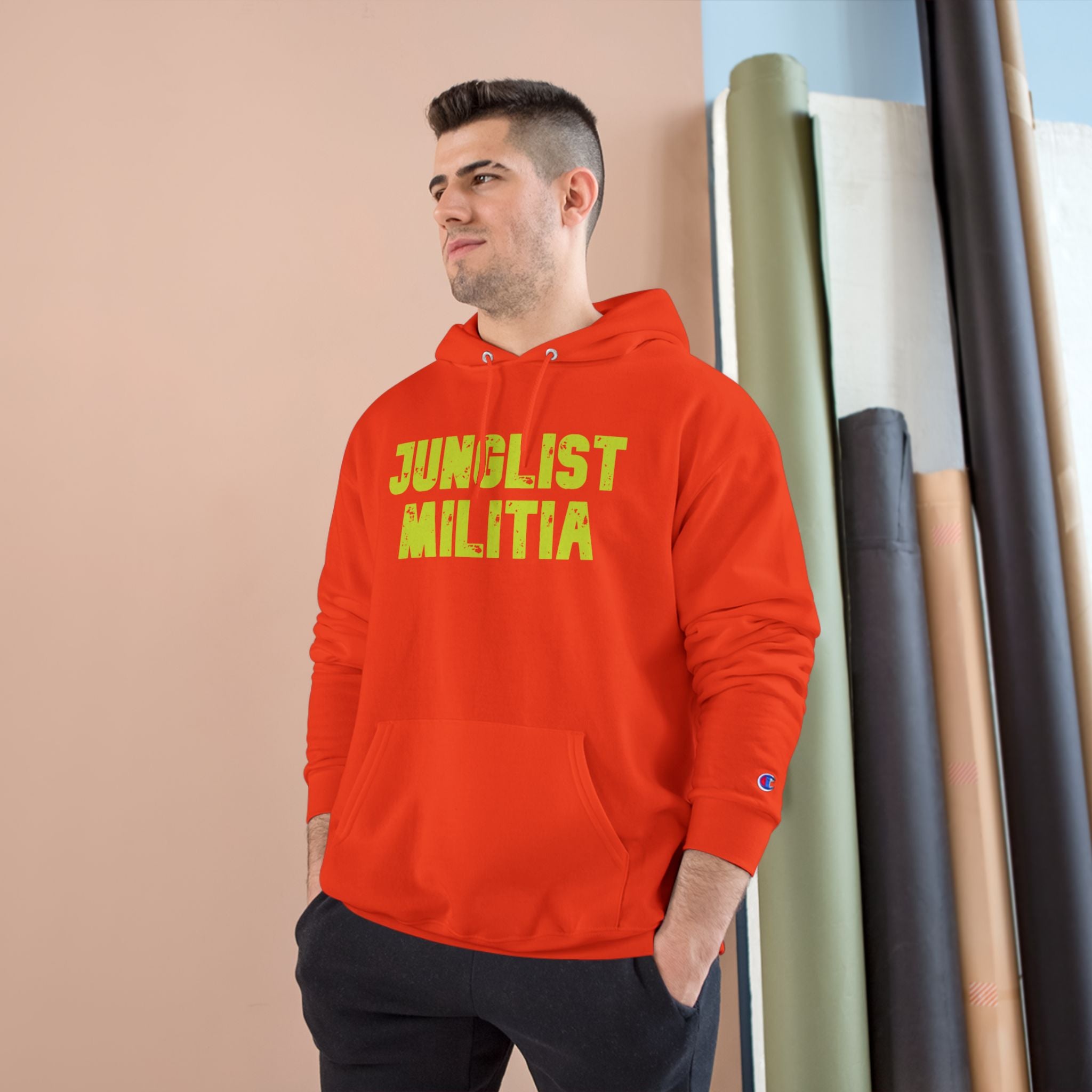 Champion Hoodie- JUNGLIST MILITIA ARMY