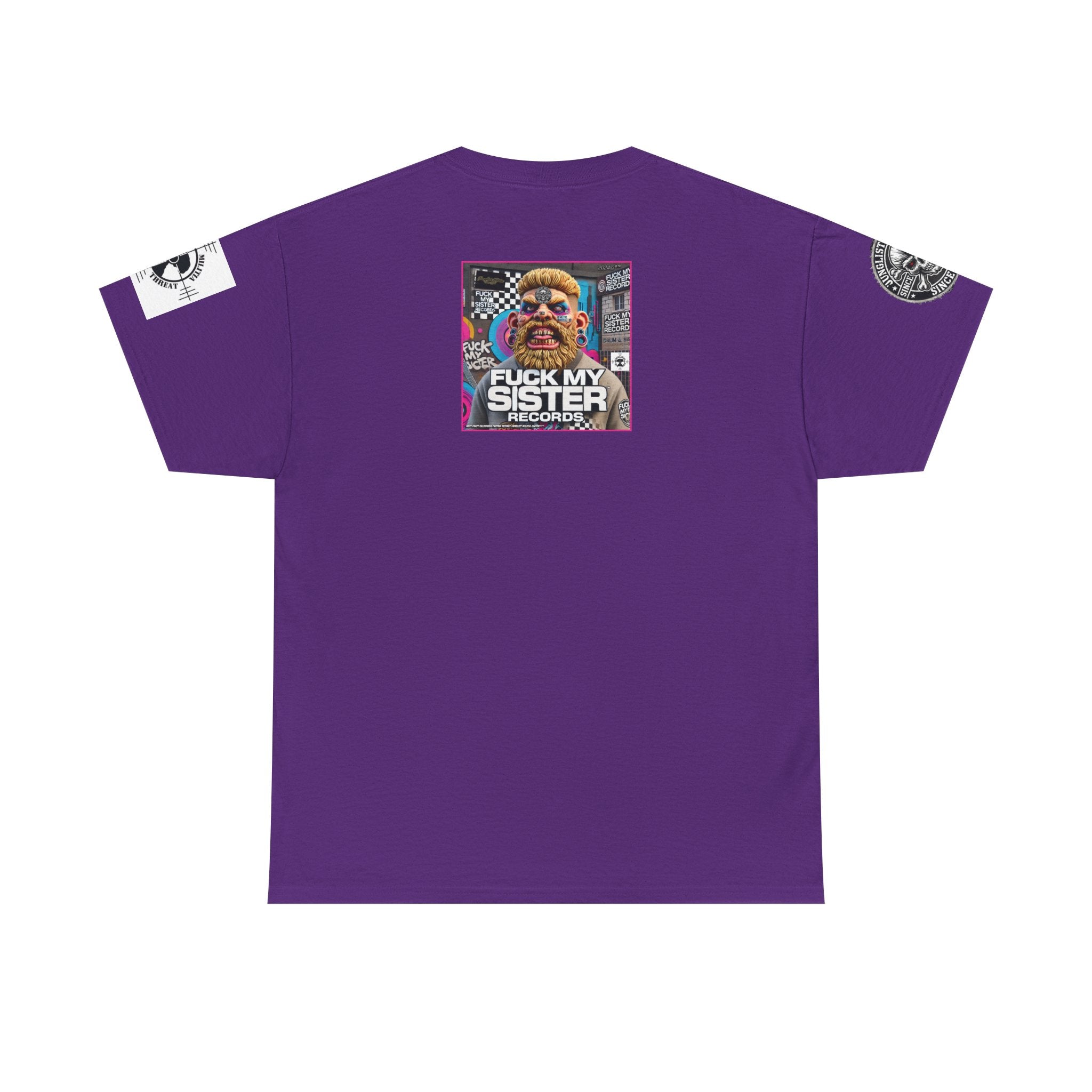 Fuck my Sister Records - Unisex Heavy Cotton Tee - Junglist Militia Since 1996