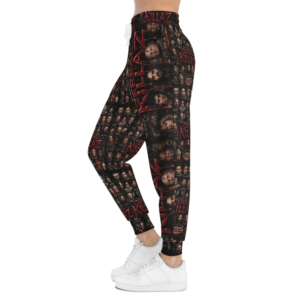 CEREAL KILLAZ Unisex All-Over Print Joggers | True Crime Horror Streetwear Sweatpants