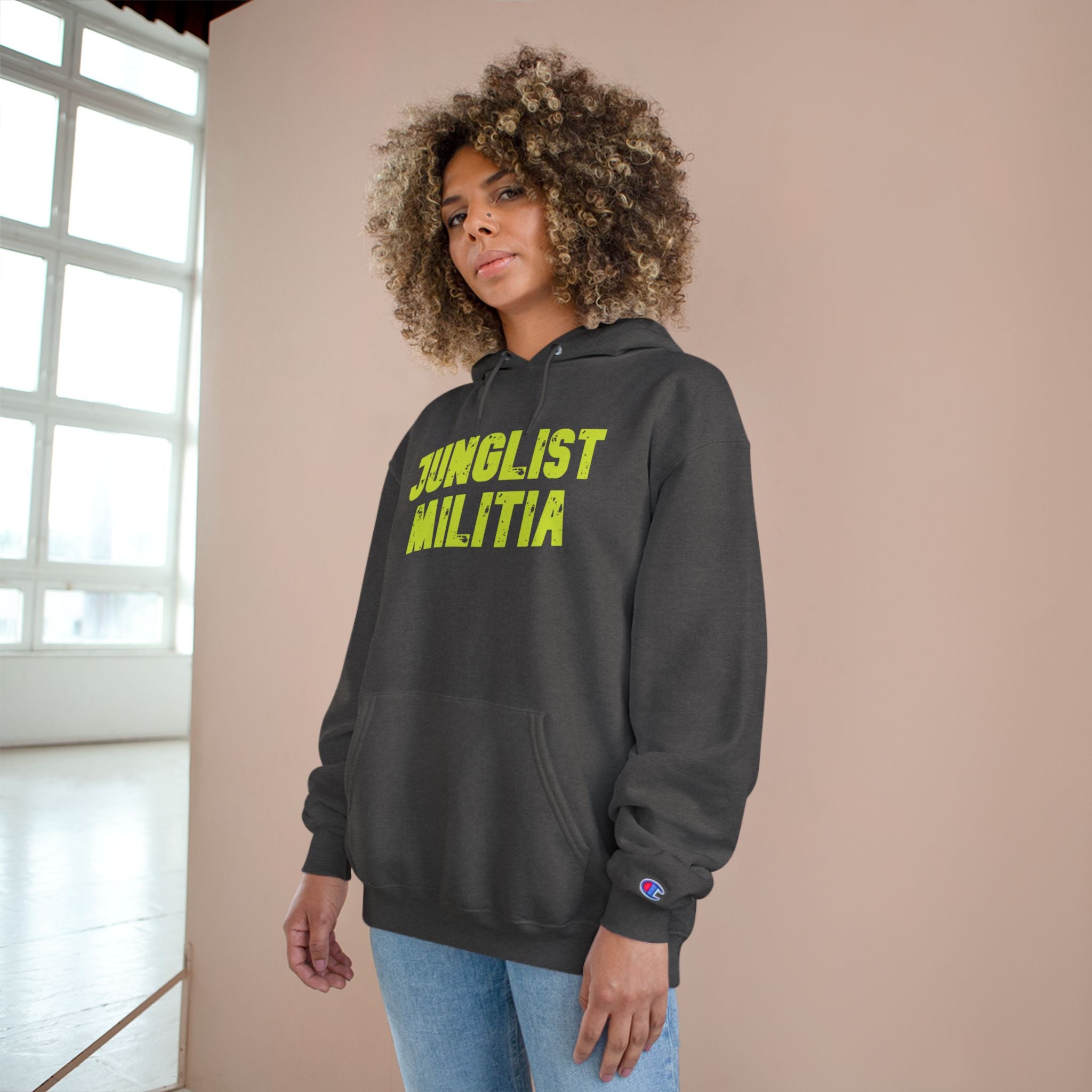 Champion Hoodie- JUNGLIST MILITIA ARMY