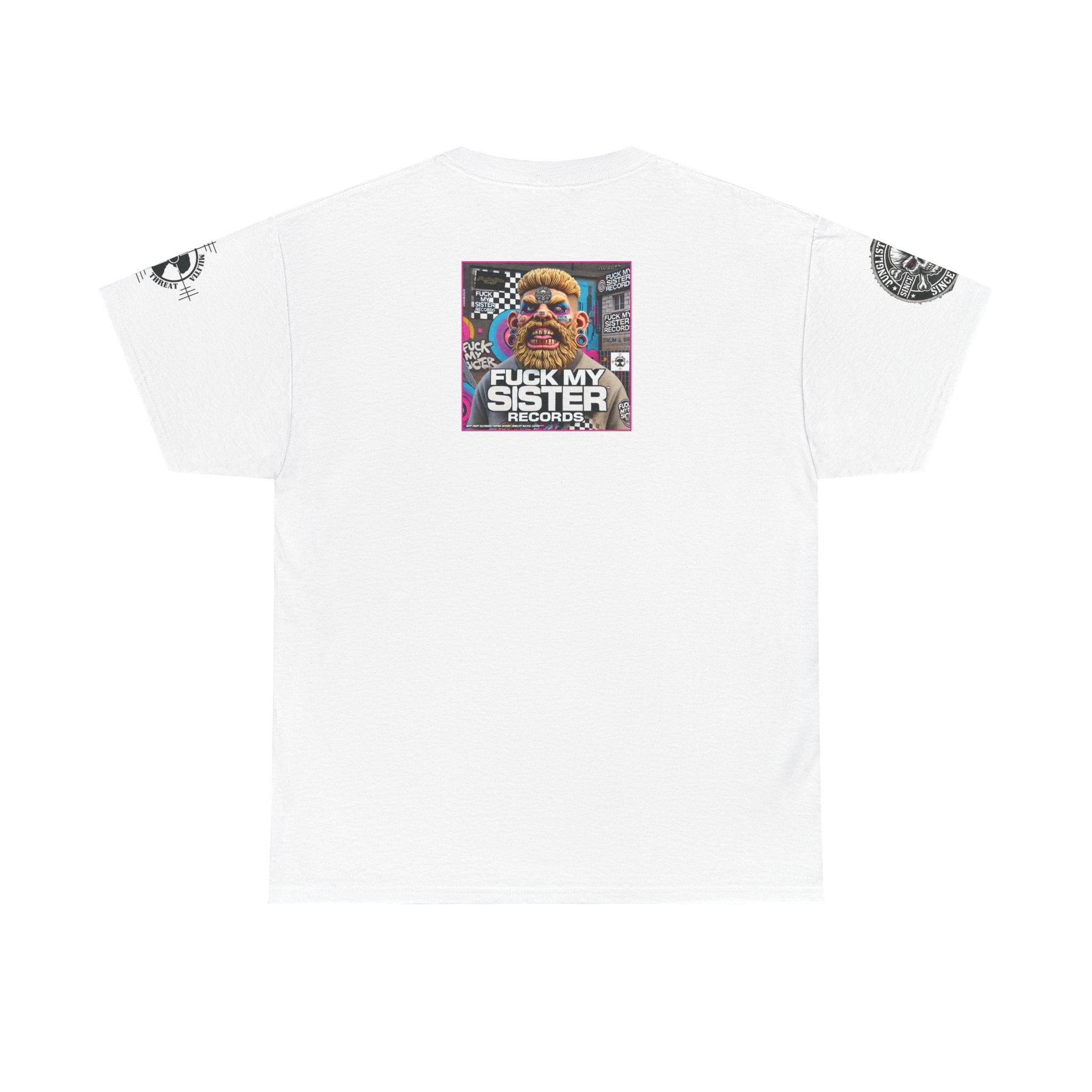 Fuck my Sister Records - Unisex Heavy Cotton Tee - Junglist Militia Since 1996