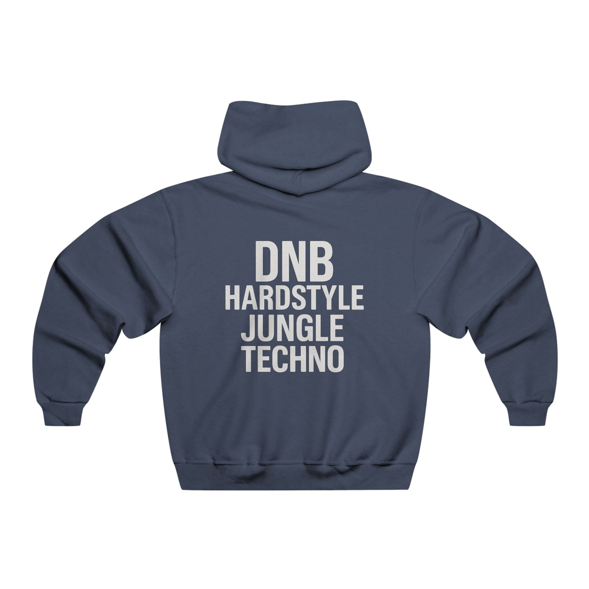 DNB Hardstyle Jungle Techno JERZEES® Unisex Pullover Hoodie – Underground Rave Streetwear Edition