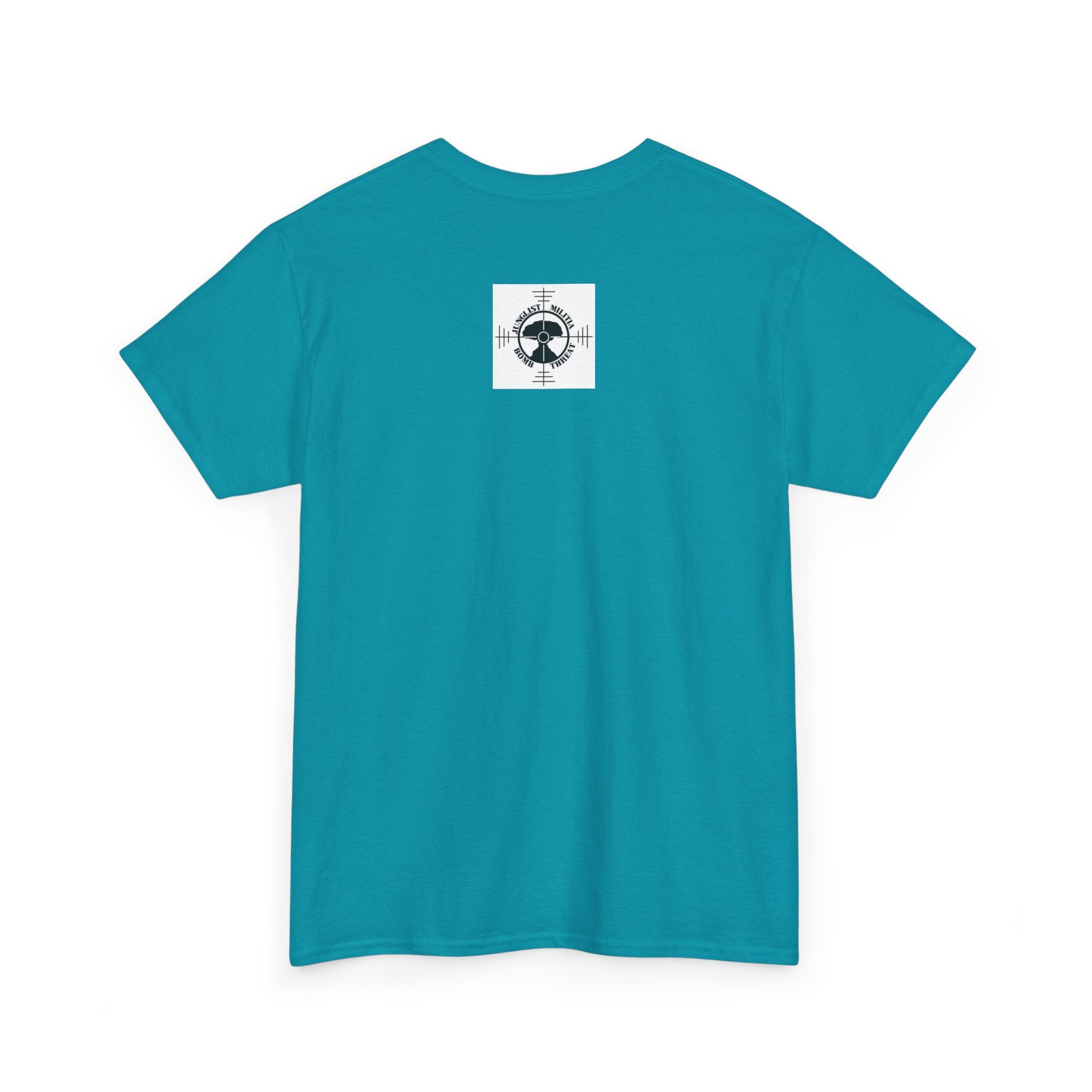 Fuck Terrorism 1st gen. Bomb Threat Logo - Unisex Heavy Cotton Tee - Junglist Militia Since 1996