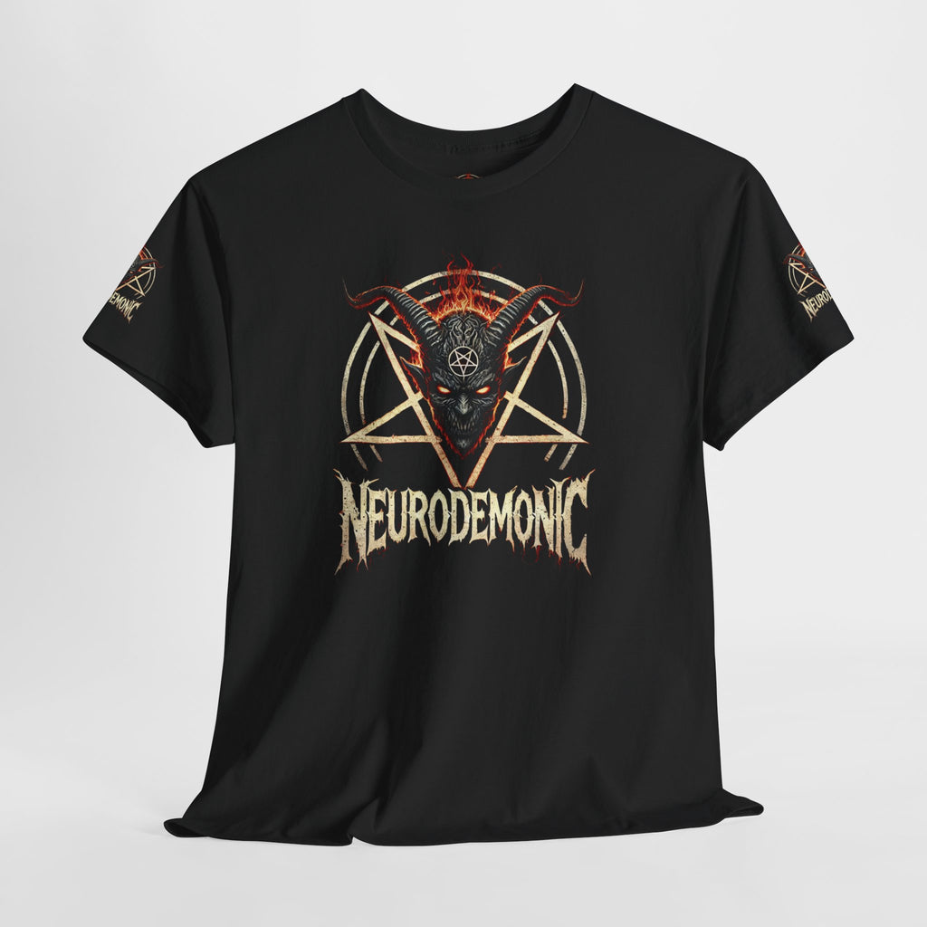NeuroDemonic Baphomet Pentagram T-Shirt – Heavy Metal Streetwear Edition