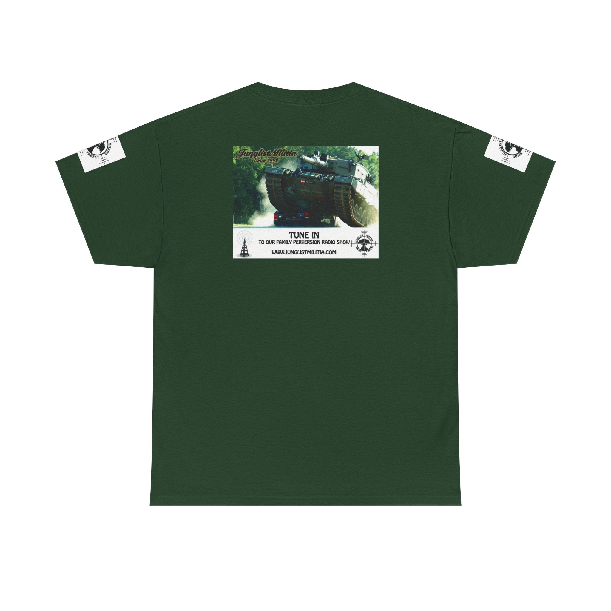 Classic Radio Junglist Militia The Junglist Militia Family Perversion Radio Show Los Angeles, California. Unisex Gildan T-Shirt