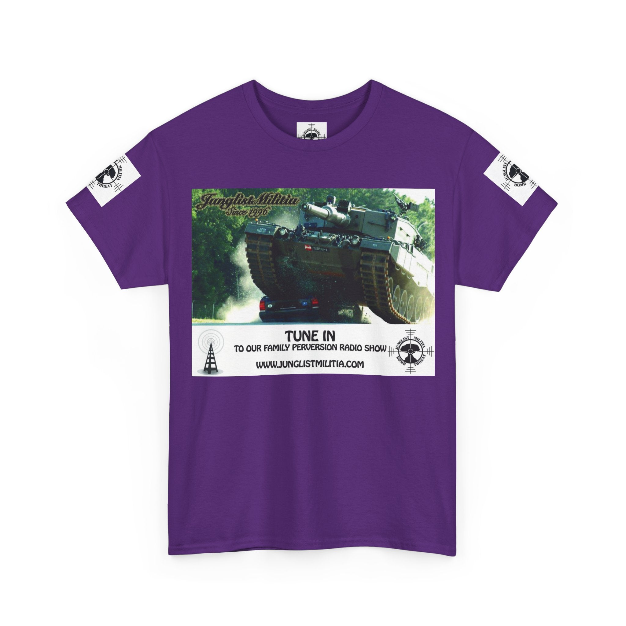 Classic Radio Junglist Militia The Junglist Militia Family Perversion Radio Show Los Angeles, California. Unisex Gildan T-Shirt