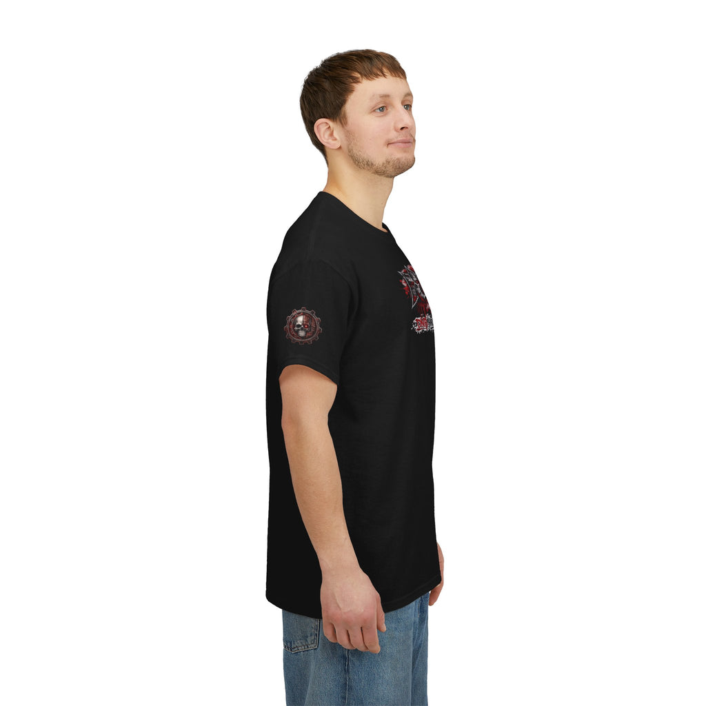 NEURODEMONIC - dnb hardstyle jungle techno trapcore metalcore Graffiti Skull Tee — Gildan Graphic Shirt