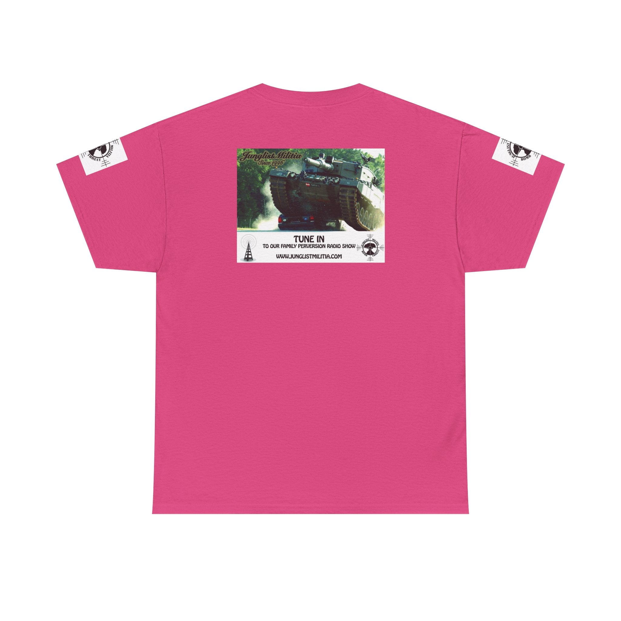 Classic Radio Junglist Militia The Junglist Militia Family Perversion Radio Show Los Angeles, California. Unisex Gildan T-Shirt