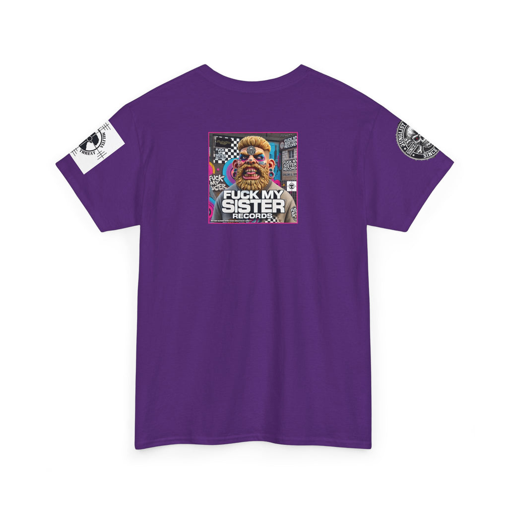 Fuck my Sister Records - Unisex Heavy Cotton Tee - Junglist Militia Since 1996