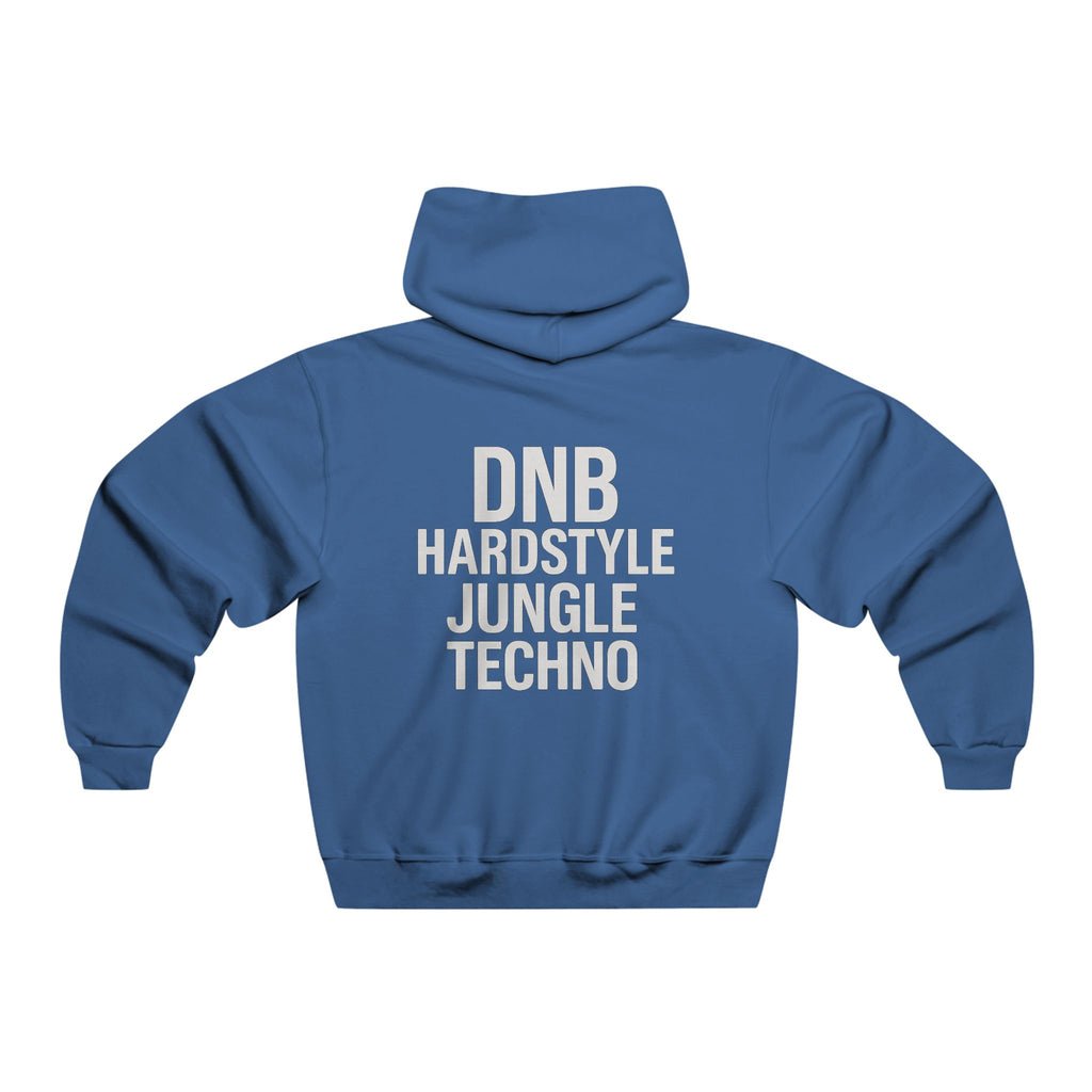 DNB Hardstyle Jungle Techno JERZEES® Unisex Pullover Hoodie – Underground Rave Streetwear Edition