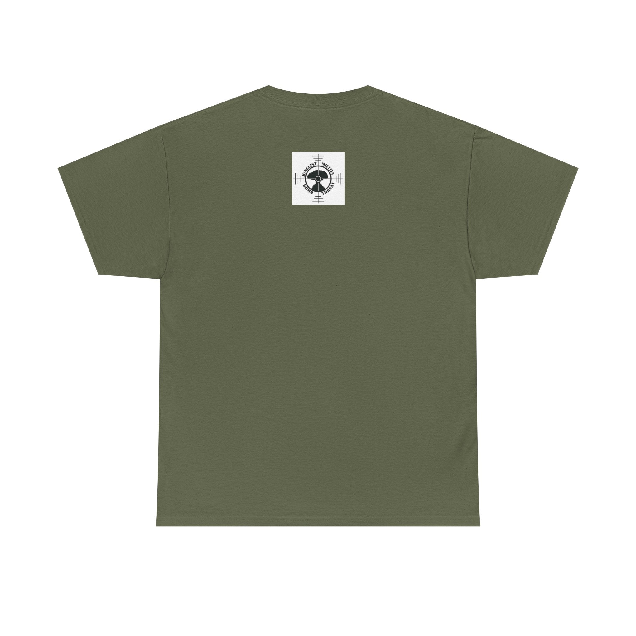 Fuck Terrorism 1st gen. Bomb Threat Logo - Unisex Heavy Cotton Tee - Junglist Militia Since 1996