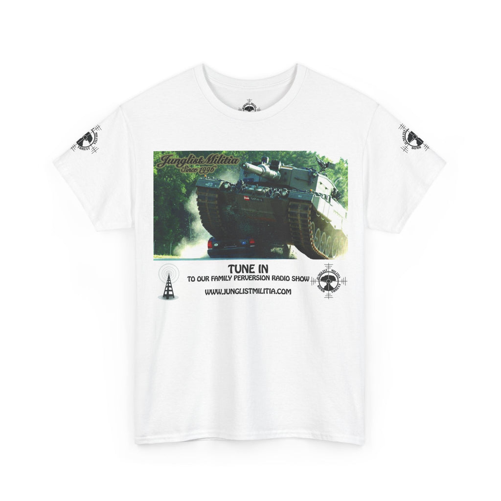 Classic Radio Junglist Militia The Junglist Militia Family Perversion Radio Show Los Angeles, California. Unisex Gildan T-Shirt