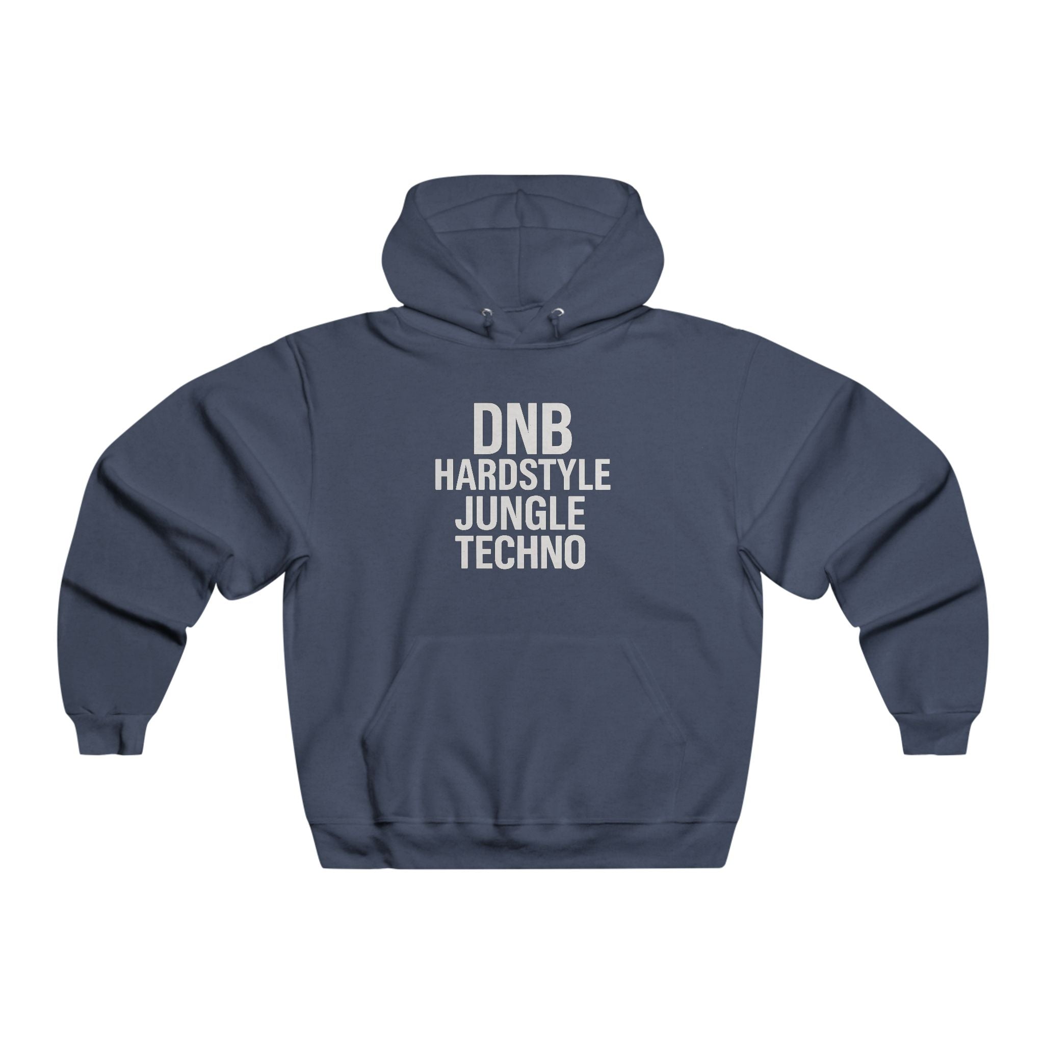 DNB Hardstyle Jungle Techno JERZEES® Unisex Pullover Hoodie – Underground Rave Streetwear Edition
