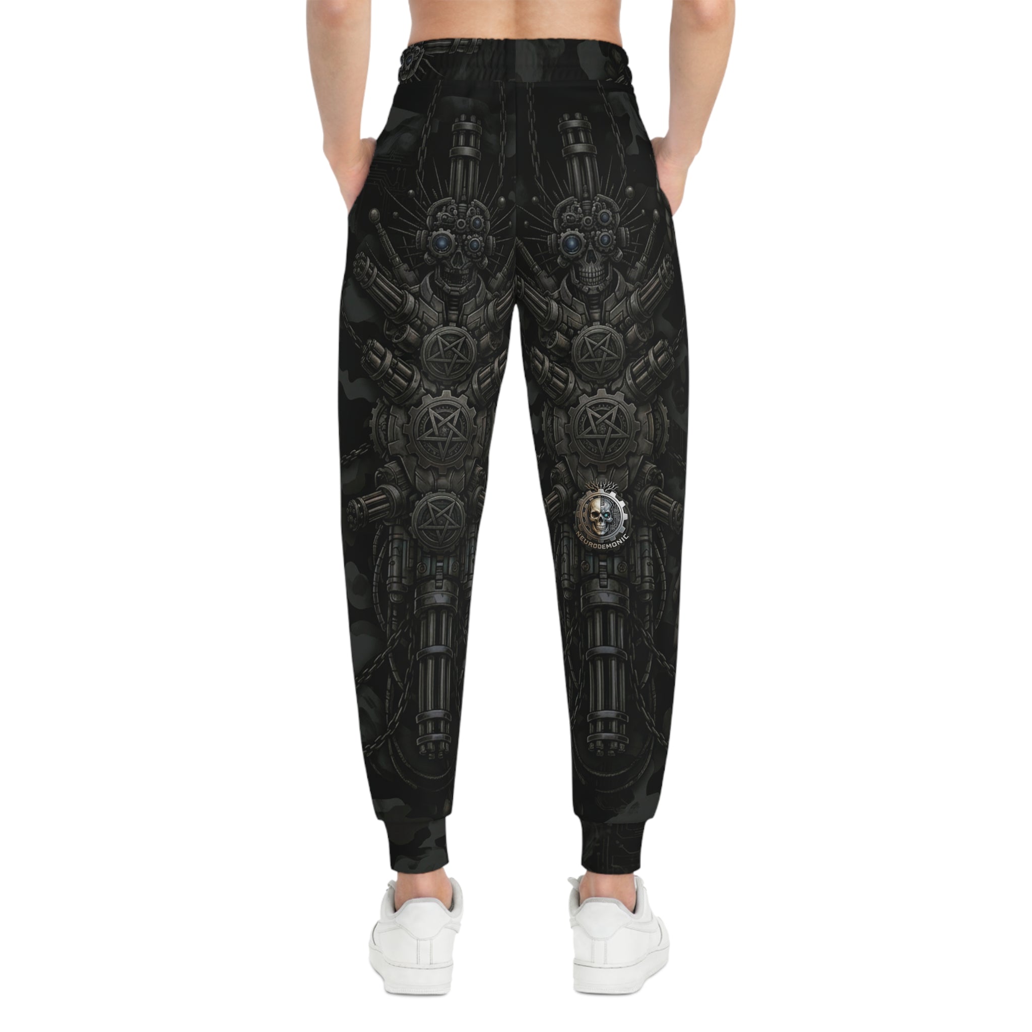 NeuroDemonic Infernal Machine Joggers – Premium All-Over Print Streetwear