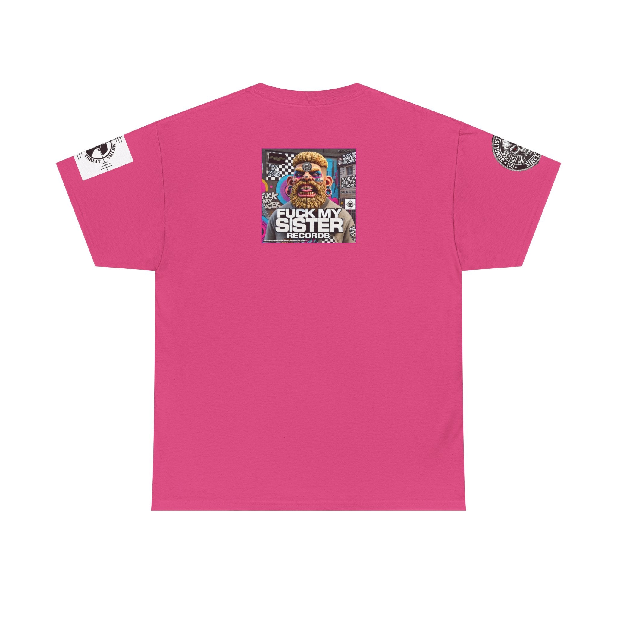 Fuck my Sister Records - Unisex Heavy Cotton Tee - Junglist Militia Since 1996