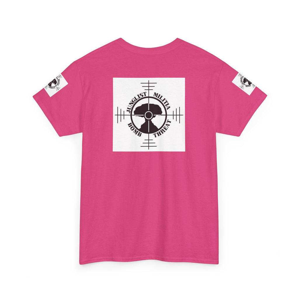 1st Gen Junglist Militia Bomb Threat Logo Unisex Heavy Cotton Tee