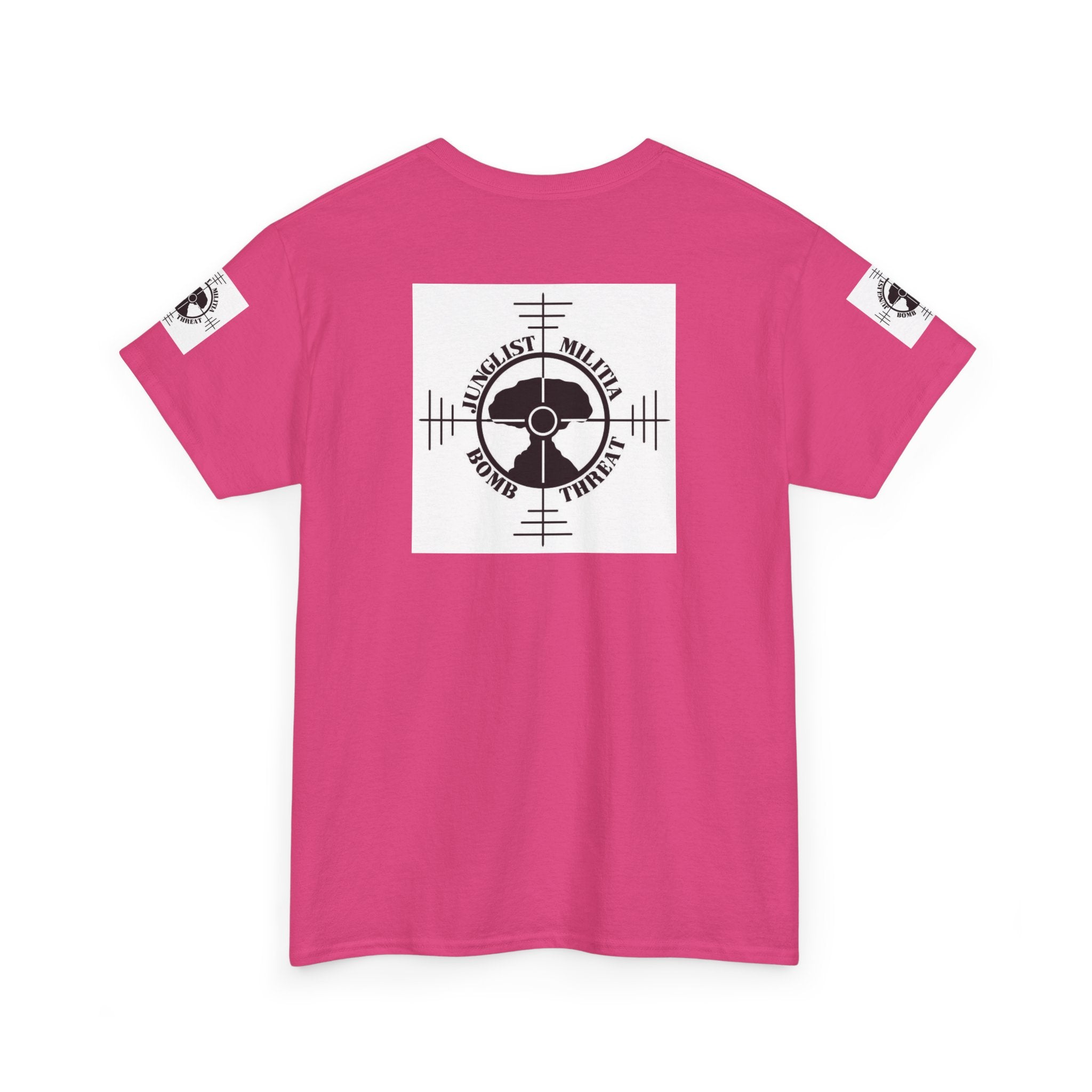 1st Gen Junglist Militia Bomb Threat Logo Unisex Heavy Cotton Tee
